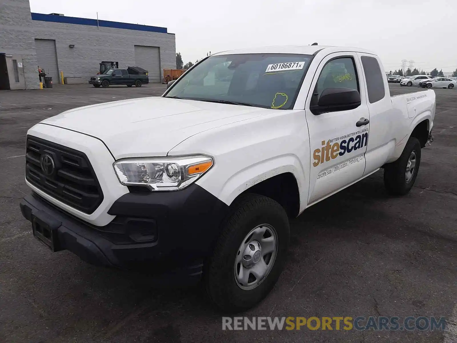 2 Photograph of a damaged car 5TFRX5GNXKX152492 TOYOTA TACOMA 2019