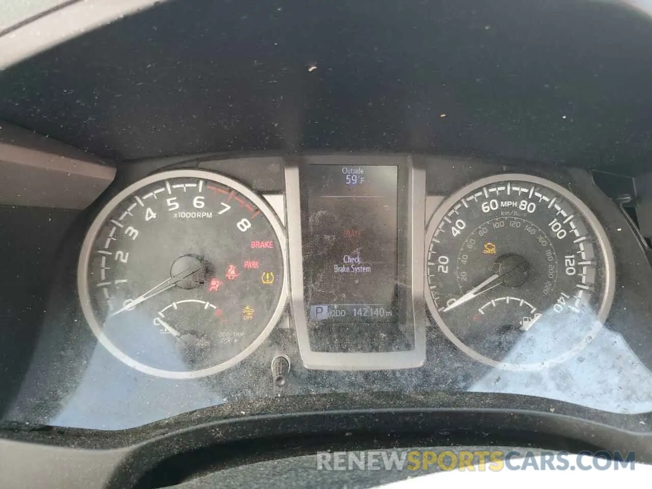 9 Photograph of a damaged car 5TFRZ5CN0KX085823 TOYOTA TACOMA 2019