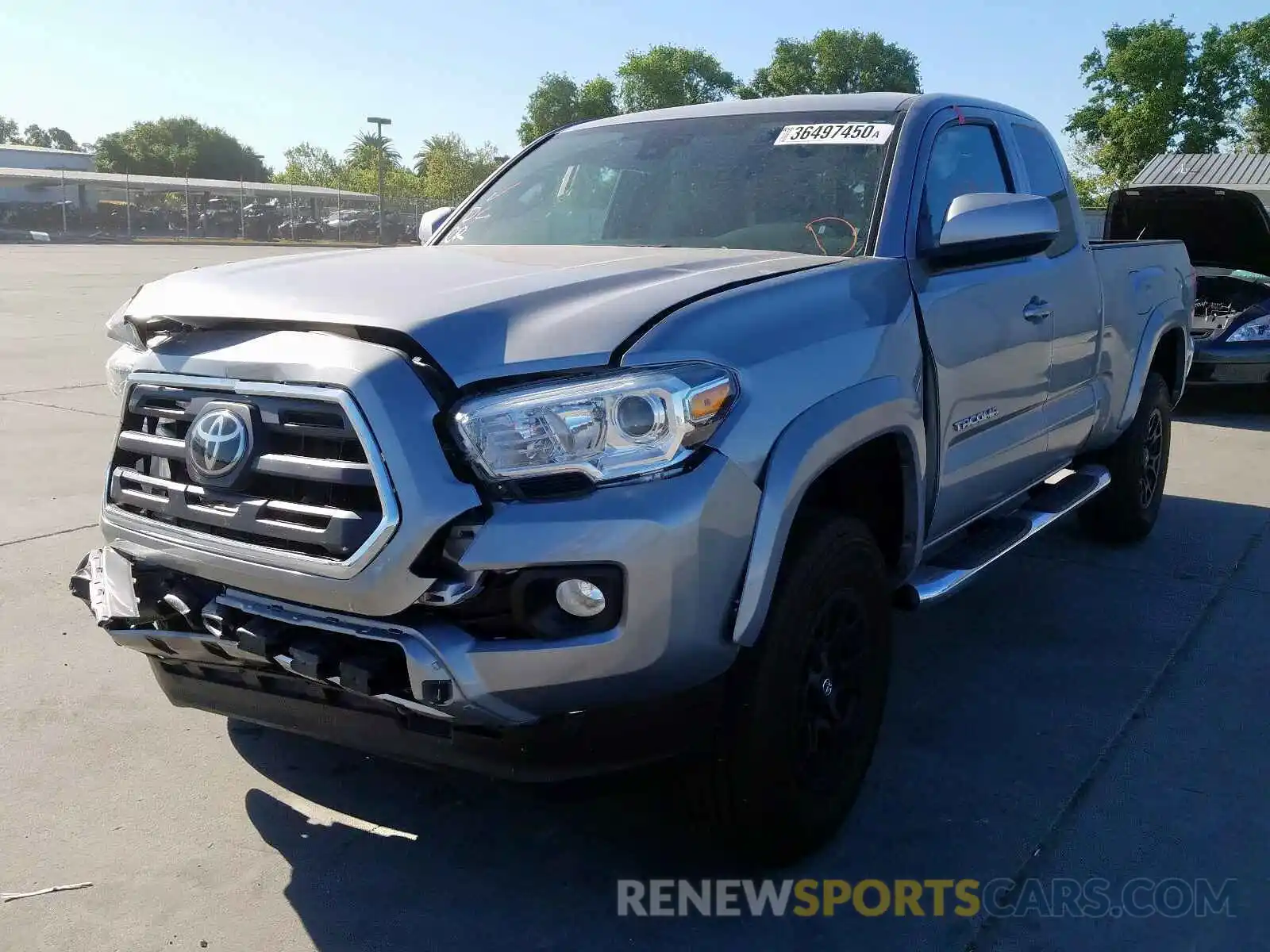 2 Photograph of a damaged car 5TFRZ5CN1KX075382 TOYOTA TACOMA 2019