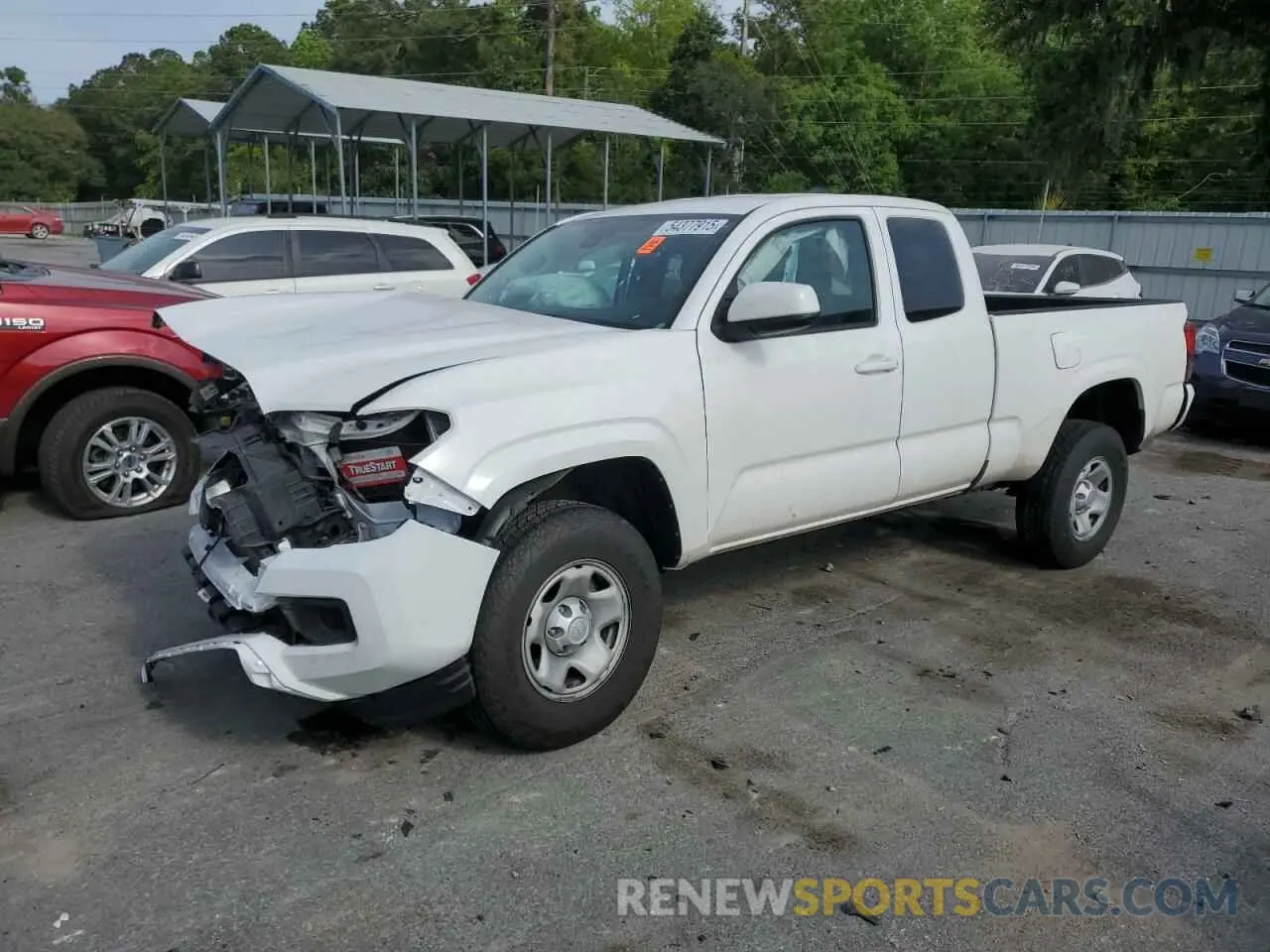 1 Photograph of a damaged car 5TFRZ5CN3KX075965 TOYOTA TACOMA 2019