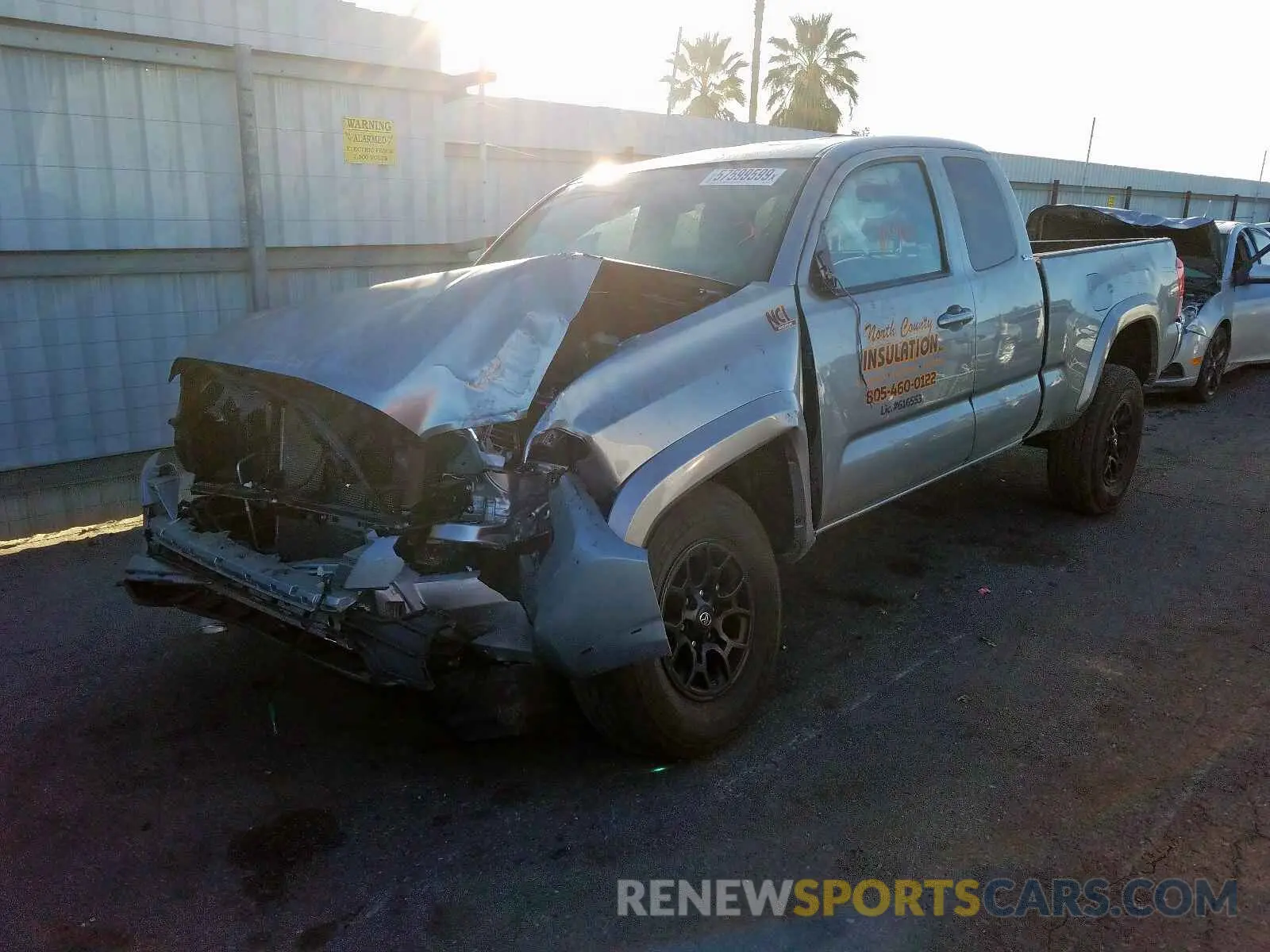 2 Photograph of a damaged car 5TFRZ5CN7KX082594 TOYOTA TACOMA 2019