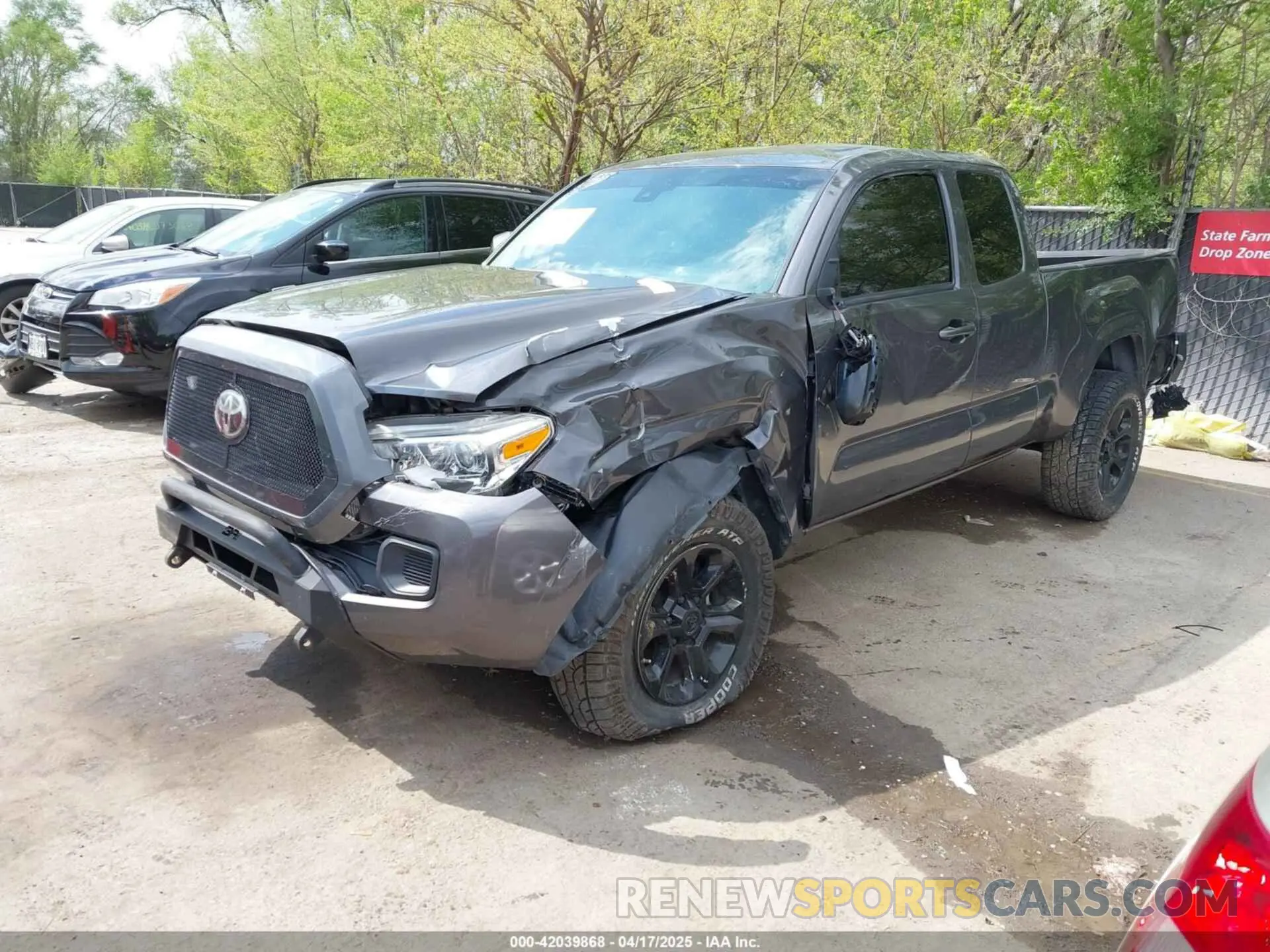 2 Photograph of a damaged car 5TFSX5EN1KX065827 TOYOTA TACOMA 2019