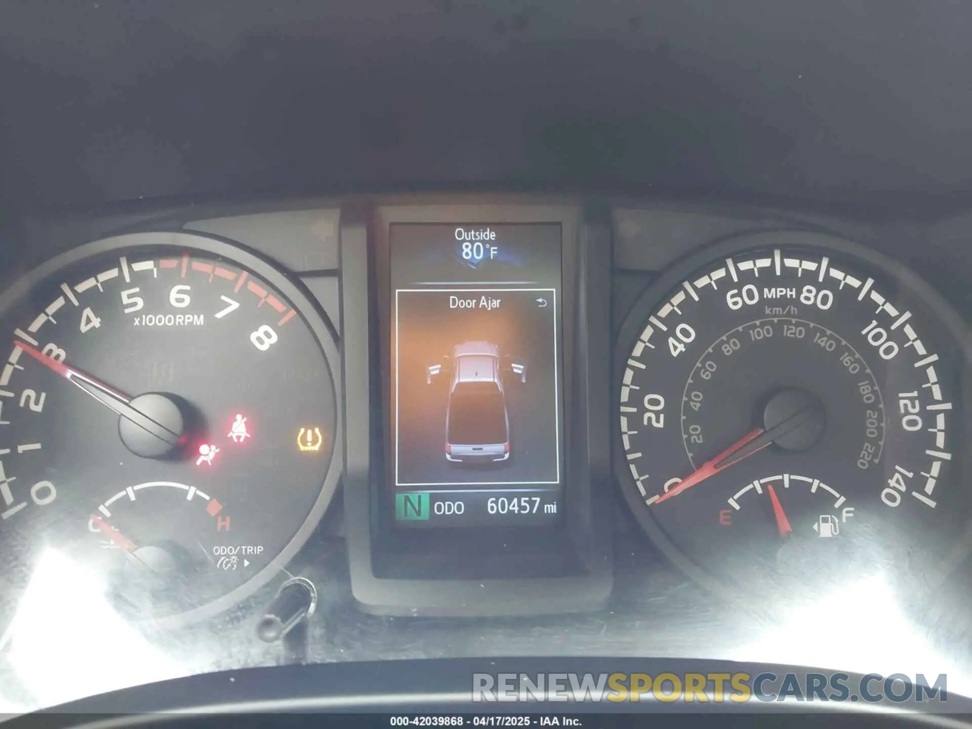 7 Photograph of a damaged car 5TFSX5EN1KX065827 TOYOTA TACOMA 2019