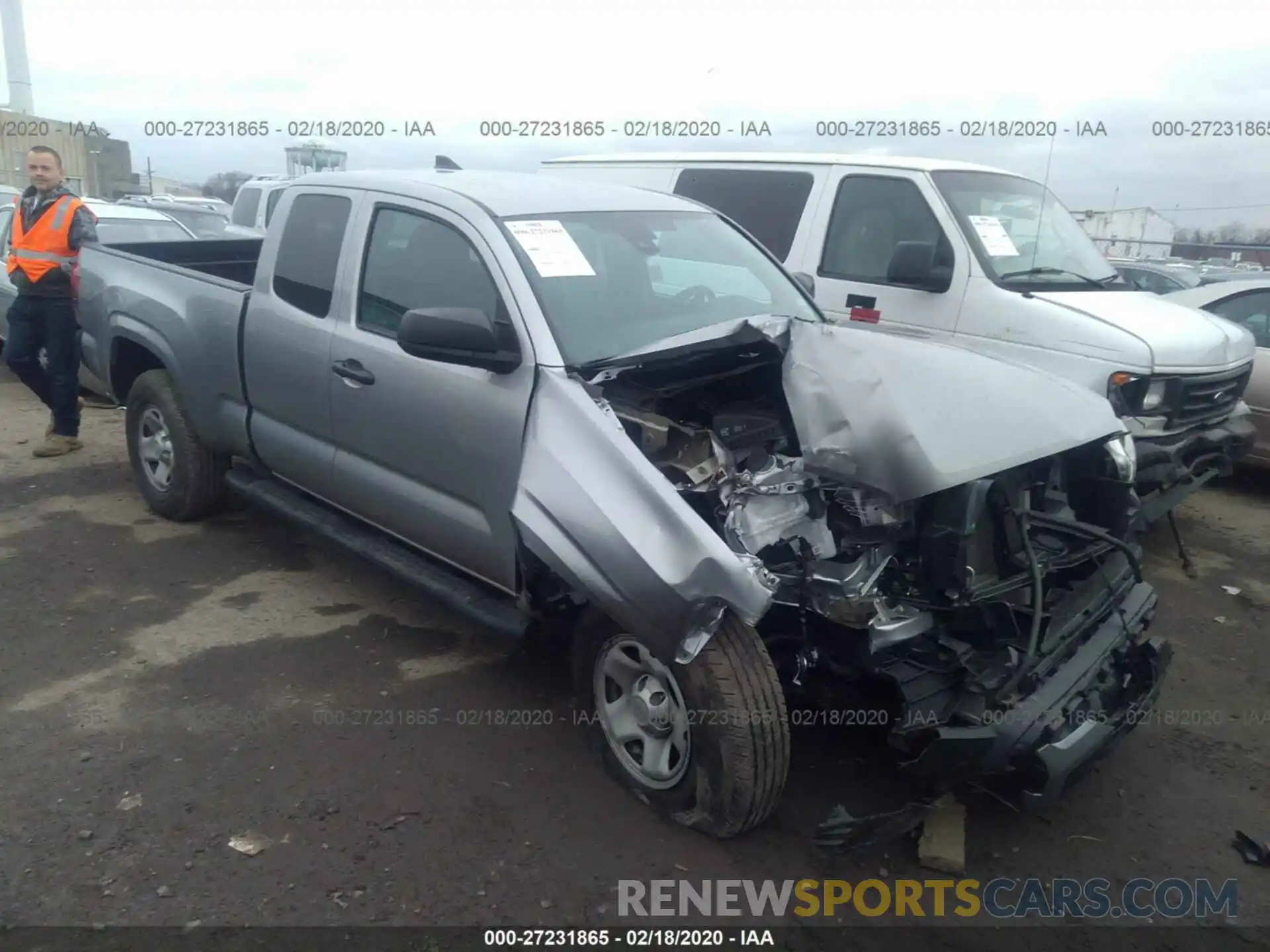 1 Photograph of a damaged car 5TFSX5EN7KX064259 TOYOTA TACOMA 2019