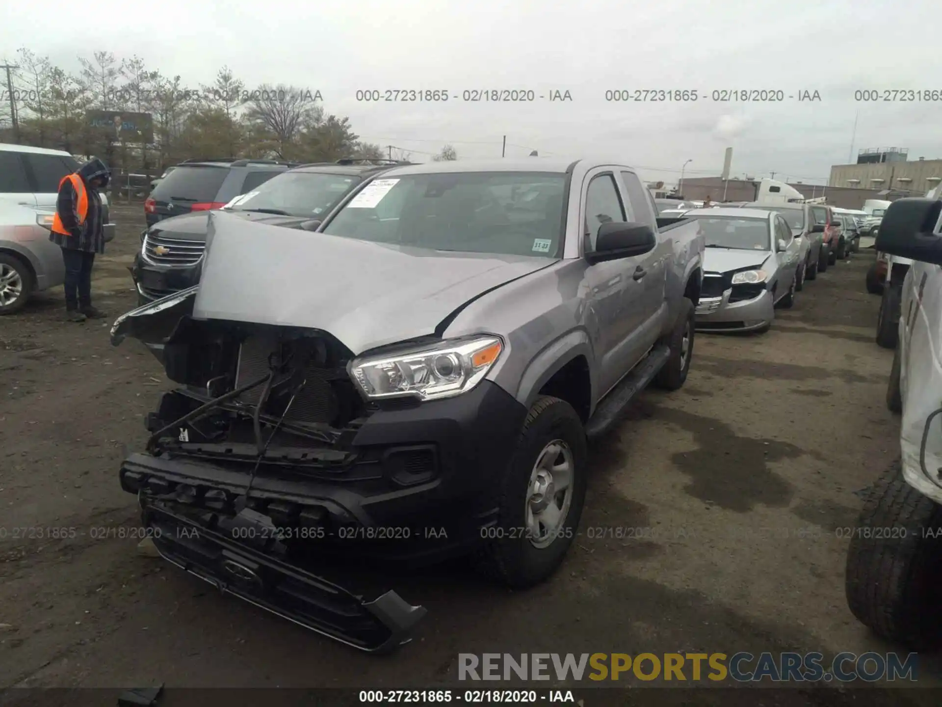 2 Photograph of a damaged car 5TFSX5EN7KX064259 TOYOTA TACOMA 2019