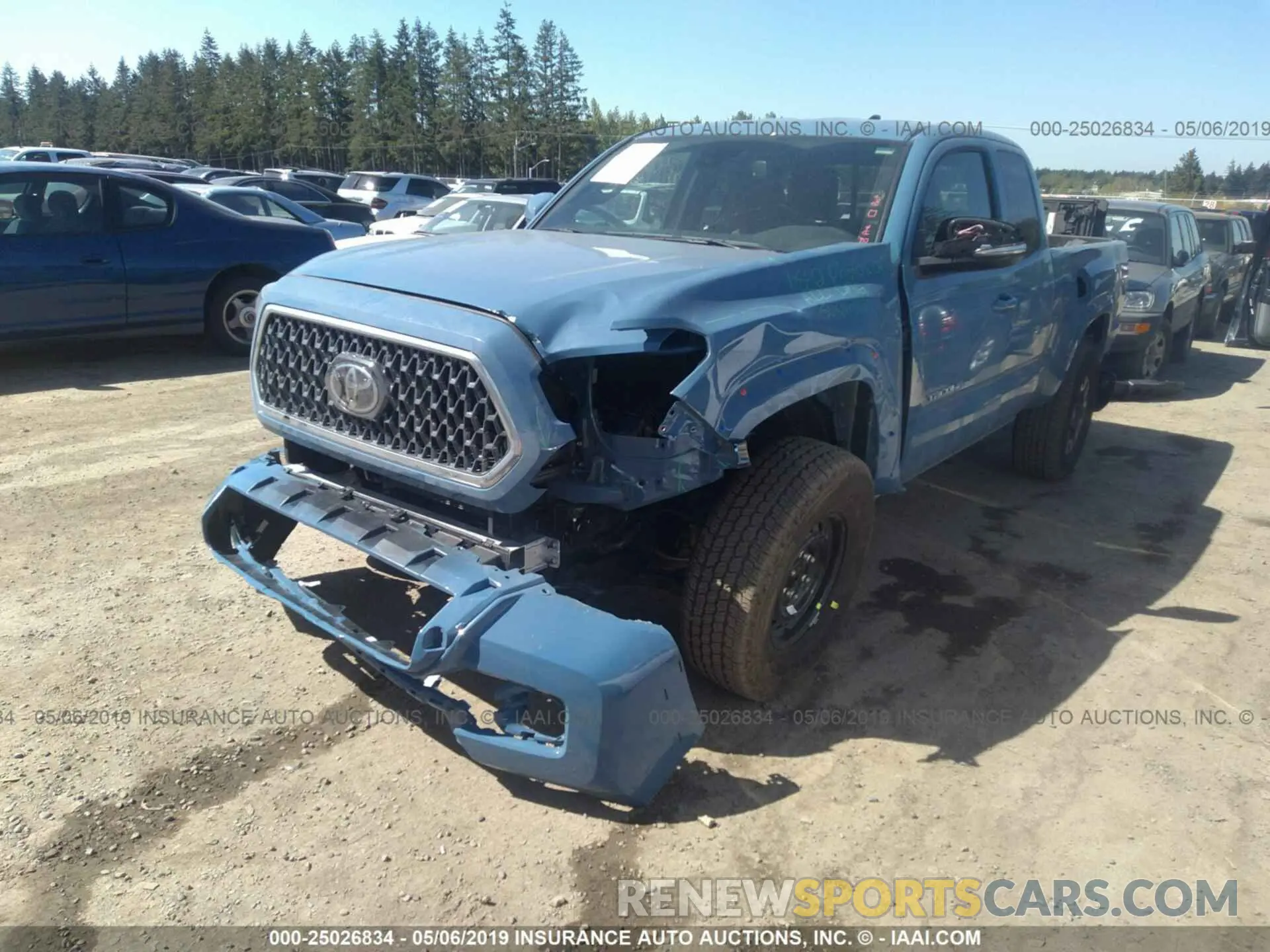2 Photograph of a damaged car 5TFSZ5AN3KX177545 TOYOTA TACOMA 2019