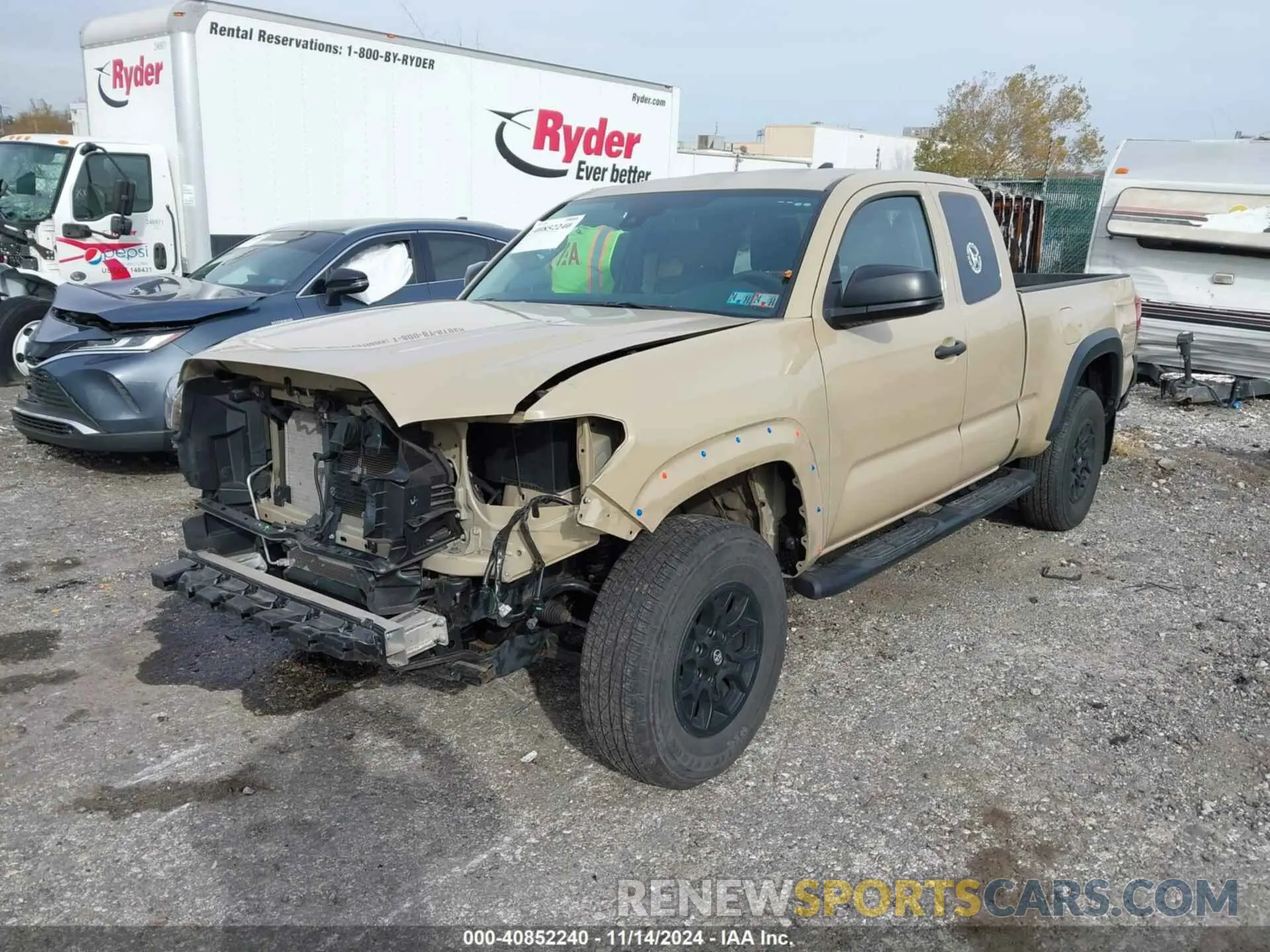 2 Photograph of a damaged car 5TFSZ5AN3KX184656 TOYOTA TACOMA 2019