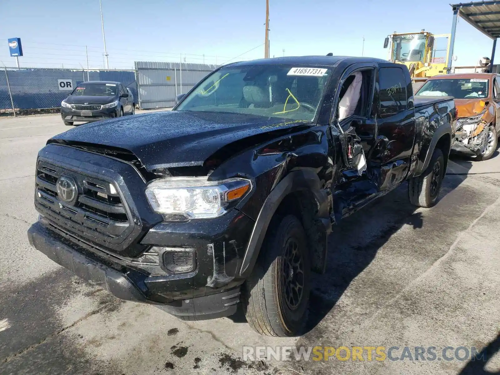 2 Photograph of a damaged car 5TFSZ5AN5KX178700 TOYOTA TACOMA 2019