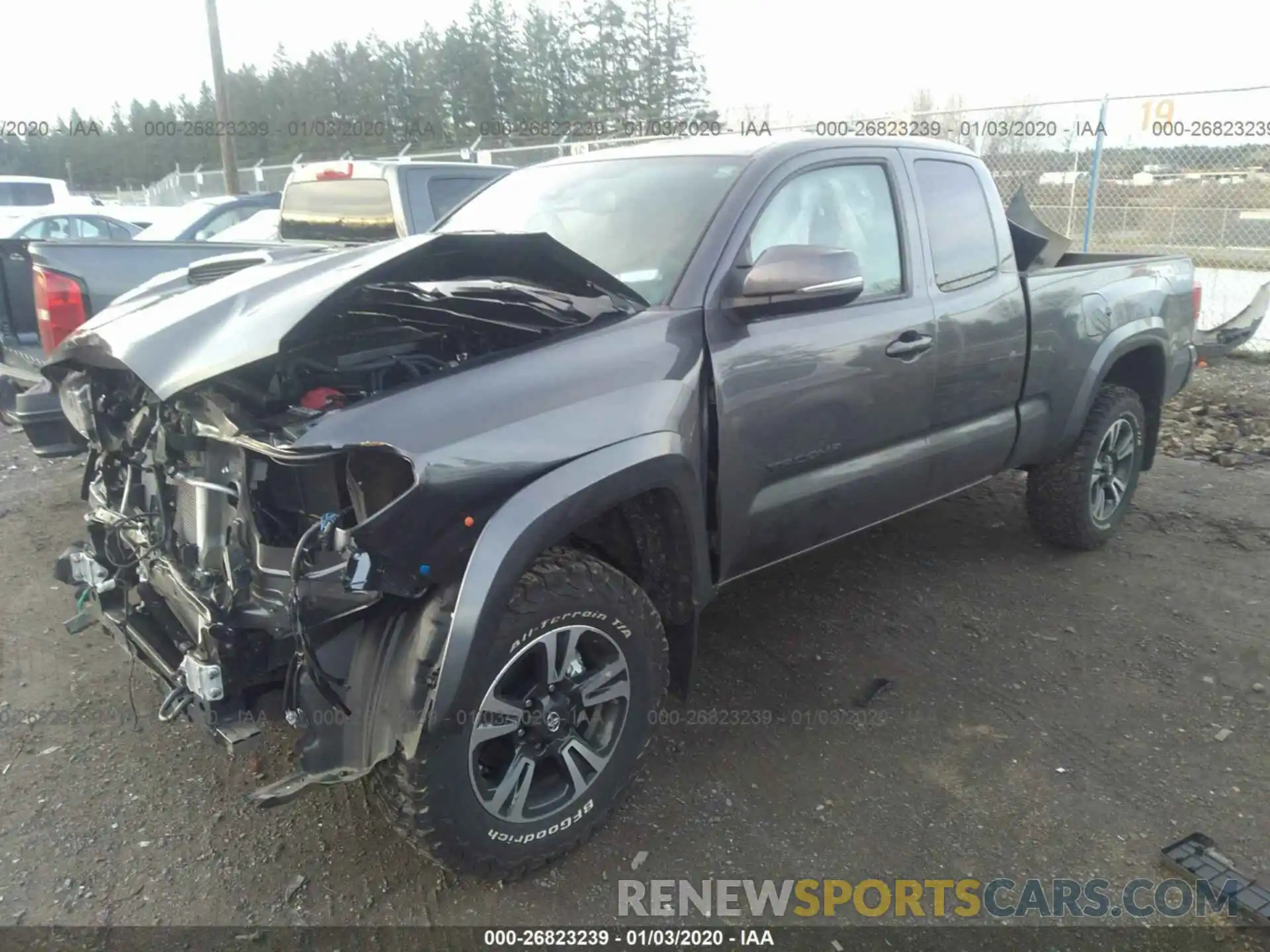 2 Photograph of a damaged car 5TFSZ5AN6KX193142 TOYOTA TACOMA 2019