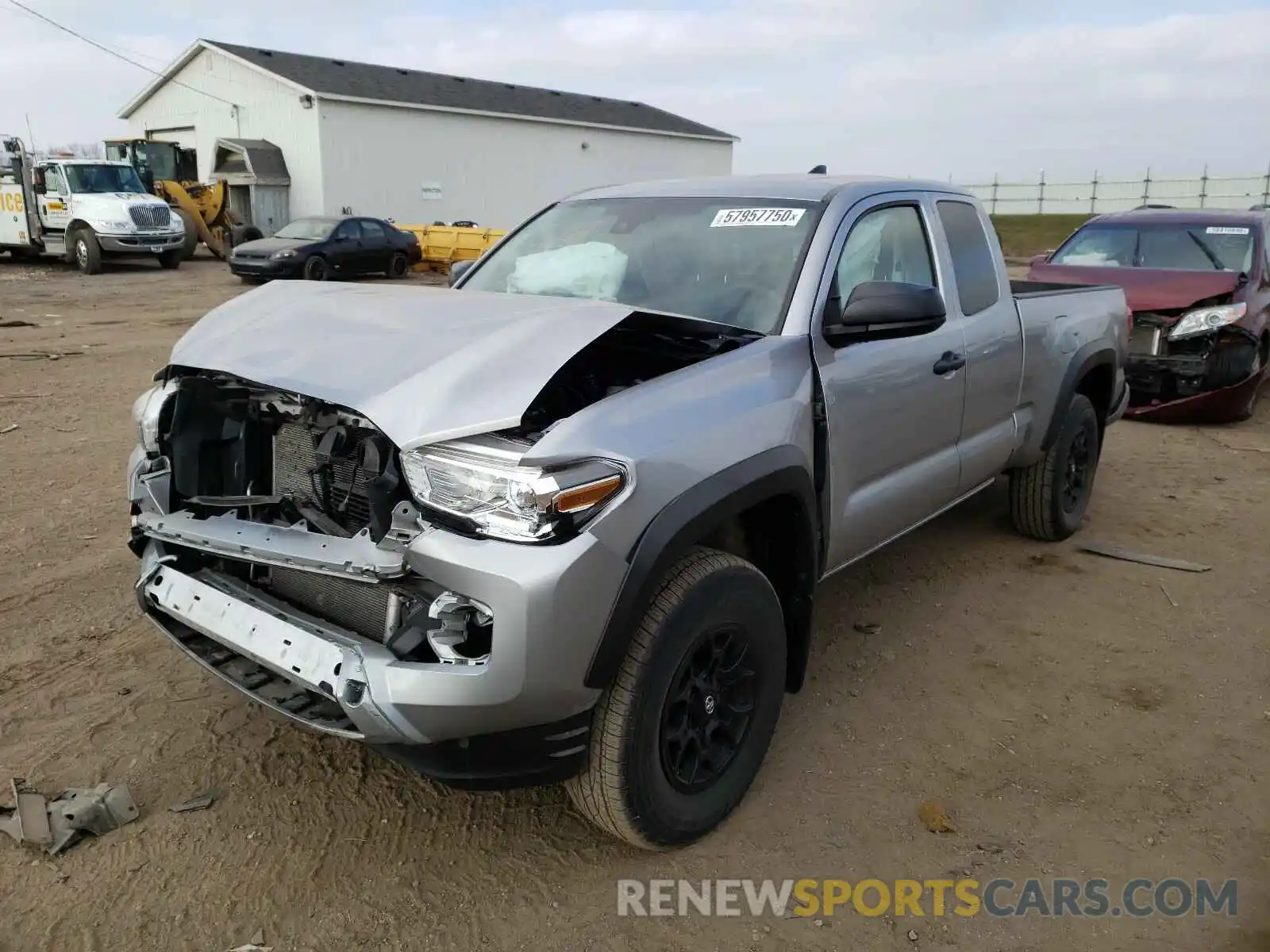 2 Photograph of a damaged car 5TFSZ5AN7KX165818 TOYOTA TACOMA 2019