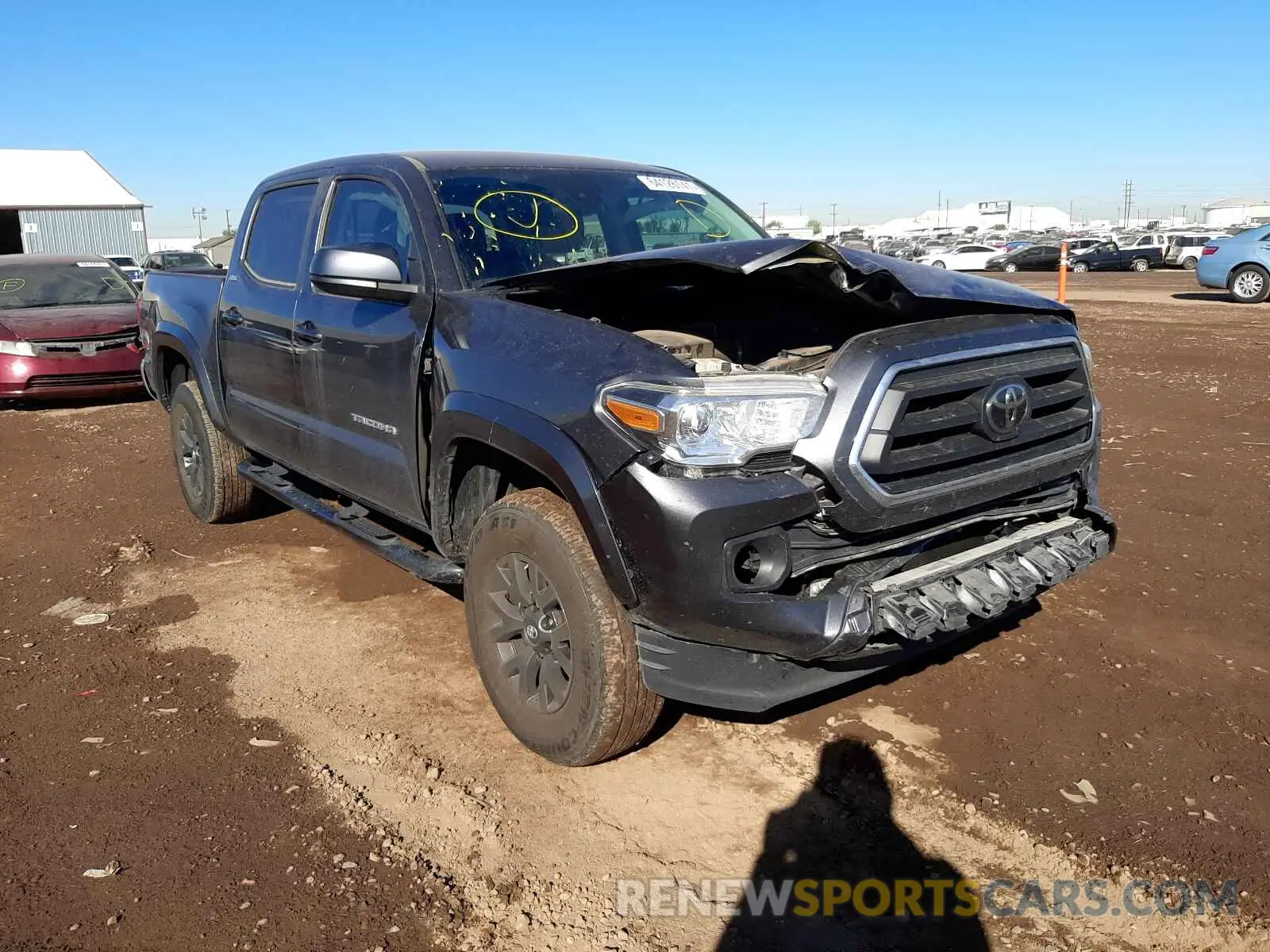 1 Photograph of a damaged car 3TMAZ5CN2LM124447 TOYOTA TACOMA 2020