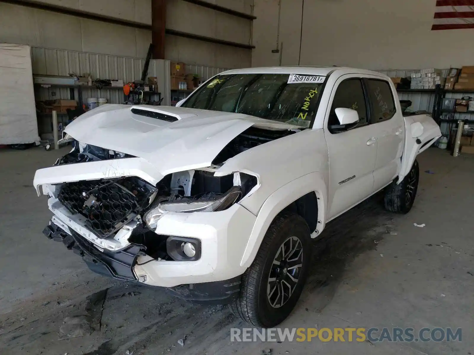 2 Photograph of a damaged car 3TMAZ5CN3LM119533 TOYOTA TACOMA 2020