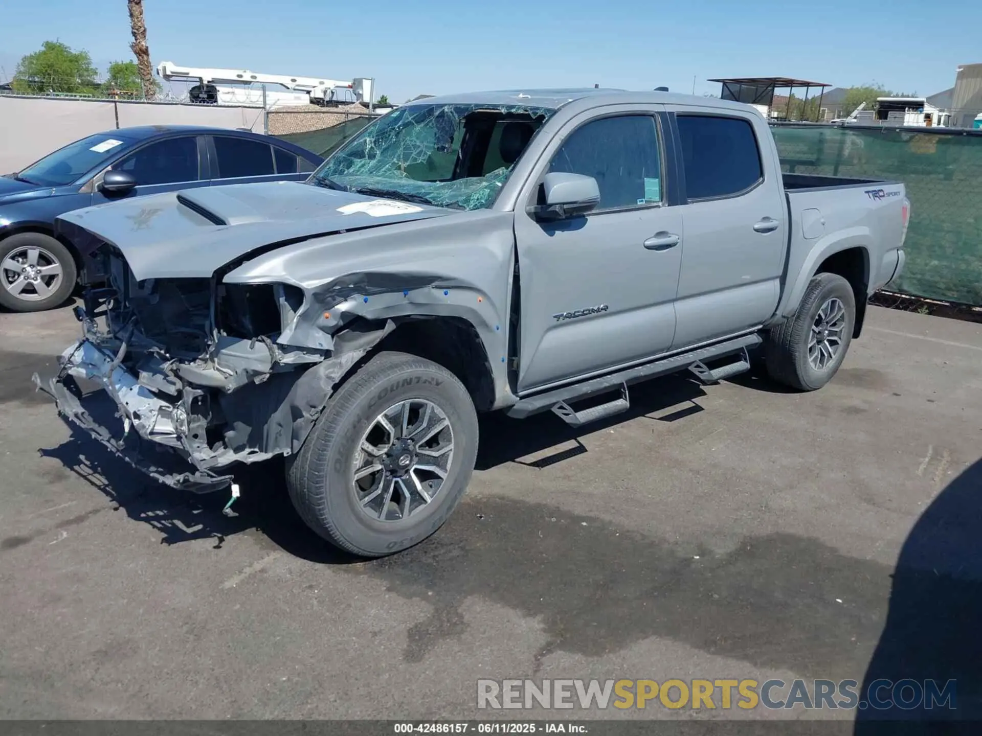 2 Photograph of a damaged car 3TMAZ5CN4LM137958 TOYOTA TACOMA 2020