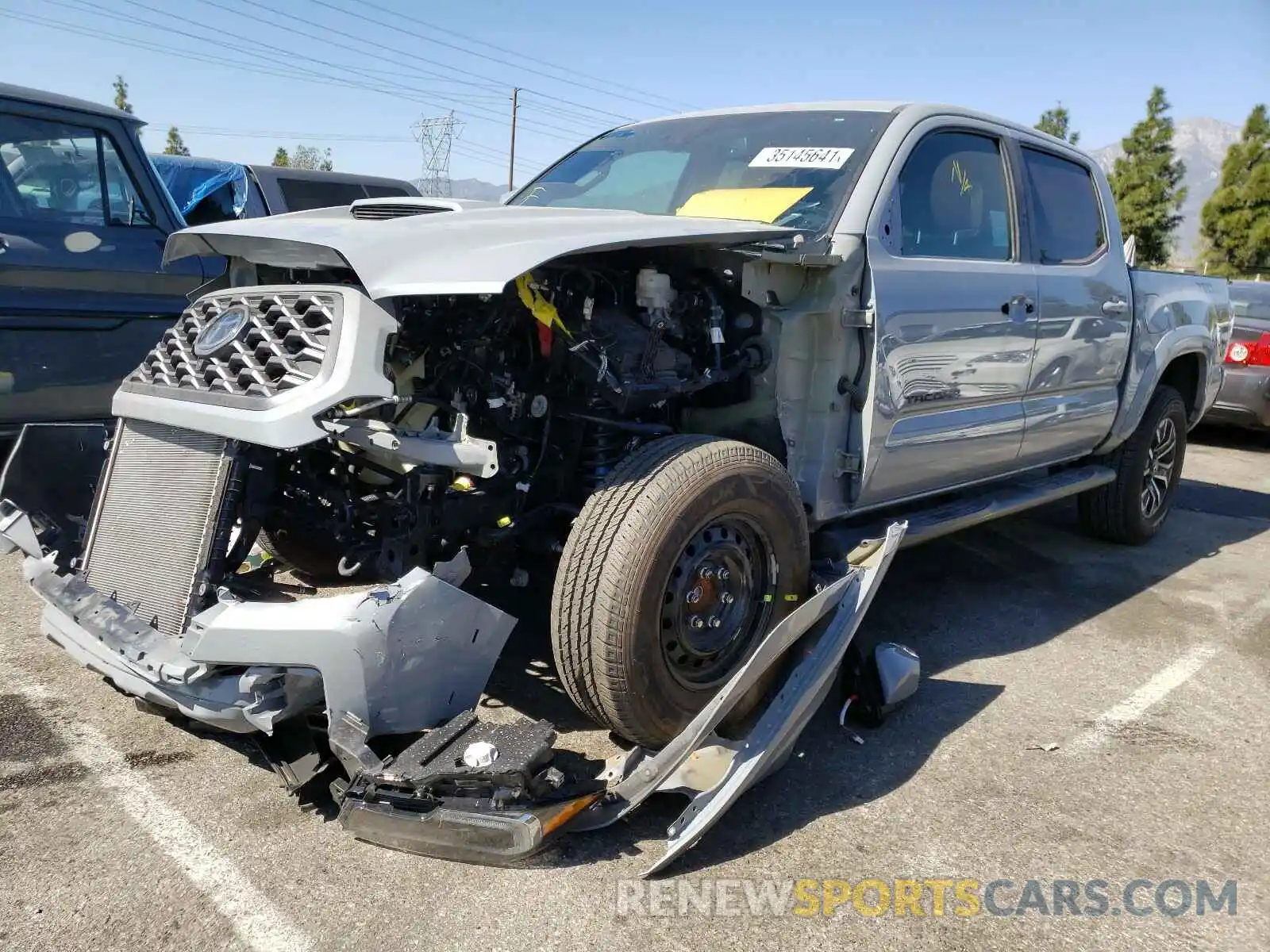 2 Photograph of a damaged car 3TMAZ5CN5LM118660 TOYOTA TACOMA 2020