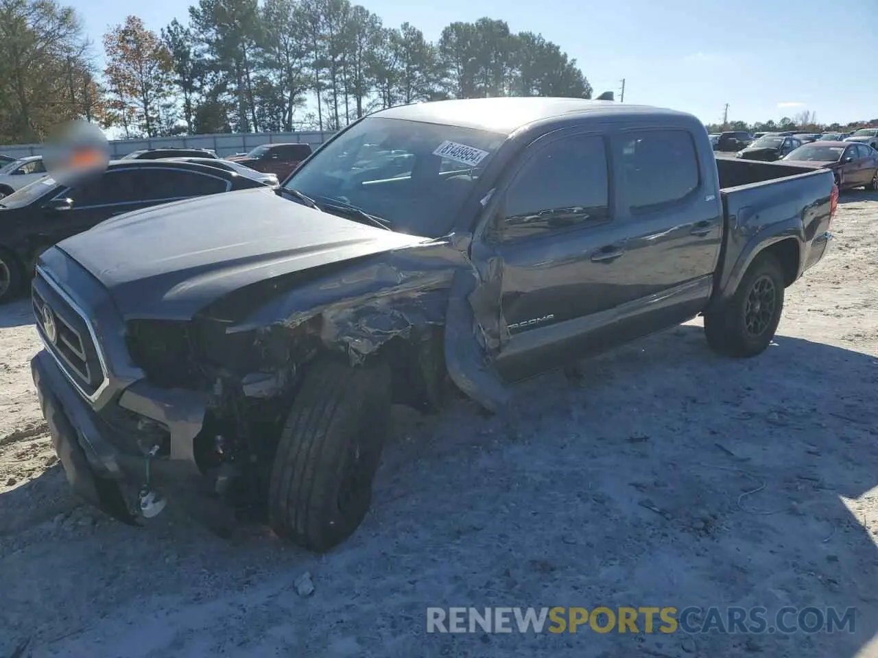 1 Photograph of a damaged car 3TMAZ5CN8LM134884 TOYOTA TACOMA 2020