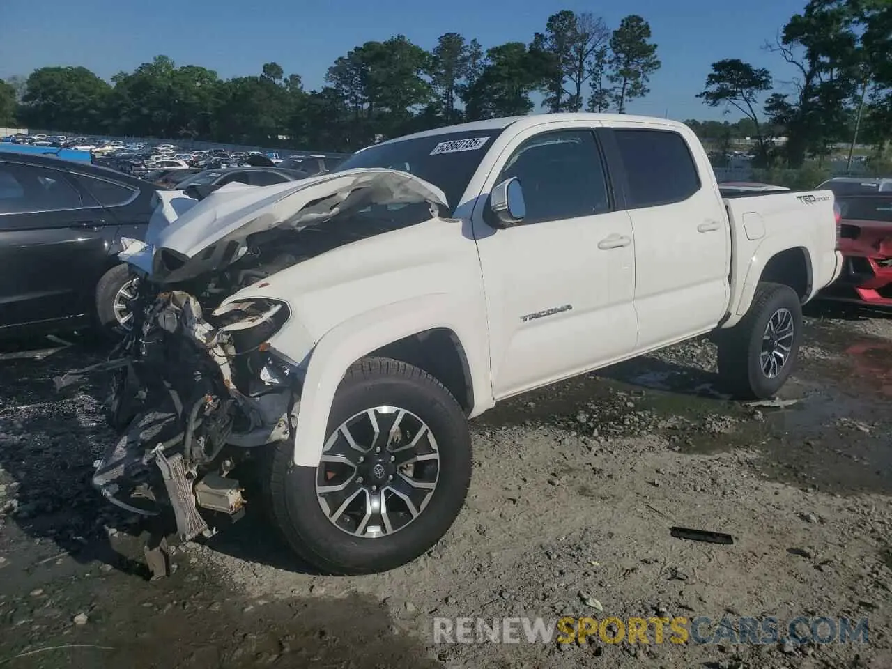1 Photograph of a damaged car 3TMAZ5CN9LM123408 TOYOTA TACOMA 2020
