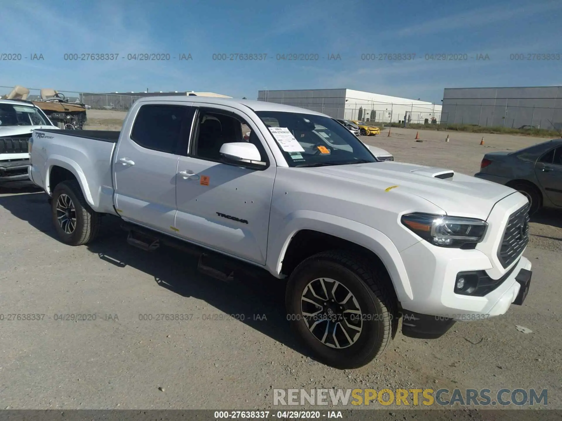 1 Photograph of a damaged car 3TMBZ5DN0LM023622 TOYOTA TACOMA 2020