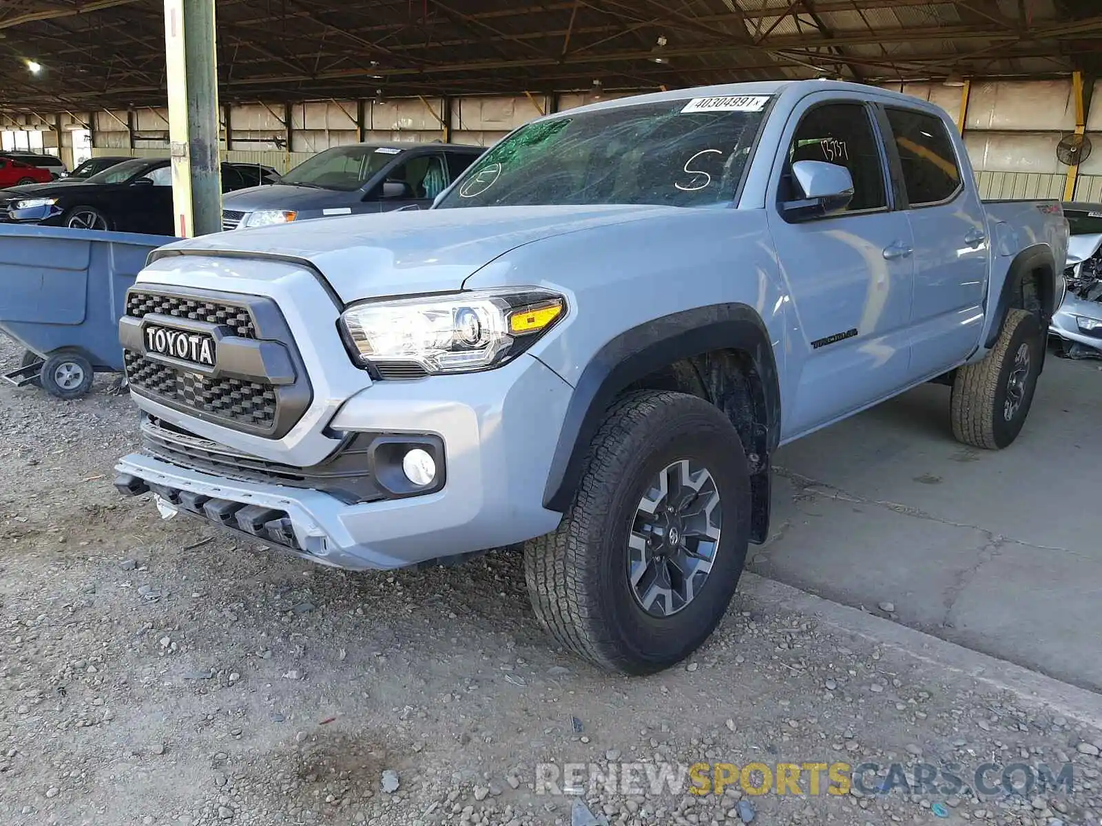 2 Photograph of a damaged car 3TMCZ5AN0LM305672 TOYOTA TACOMA 2020