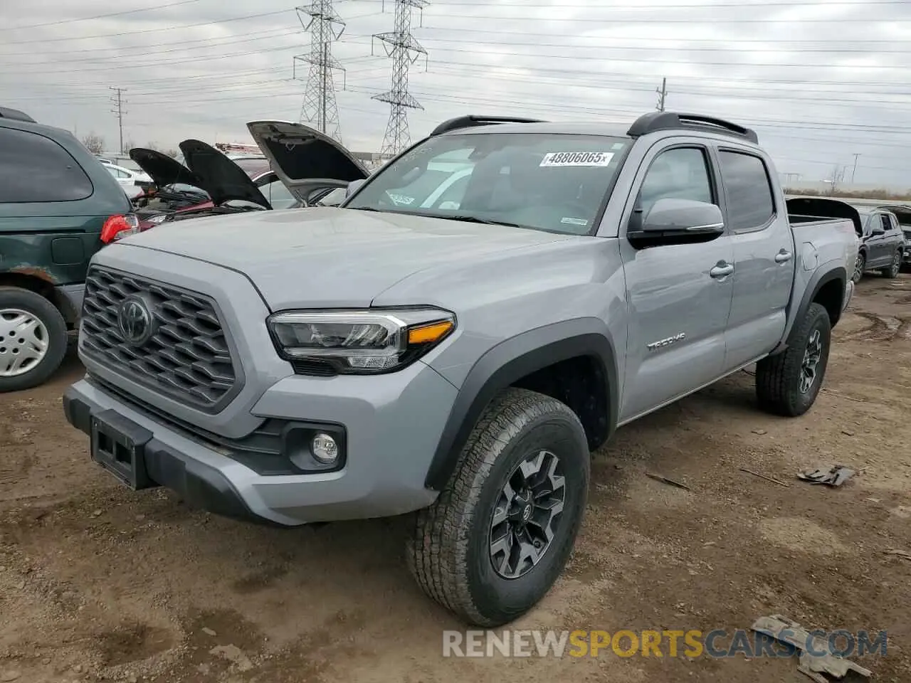 1 Photograph of a damaged car 3TMCZ5AN0LM344262 TOYOTA TACOMA 2020