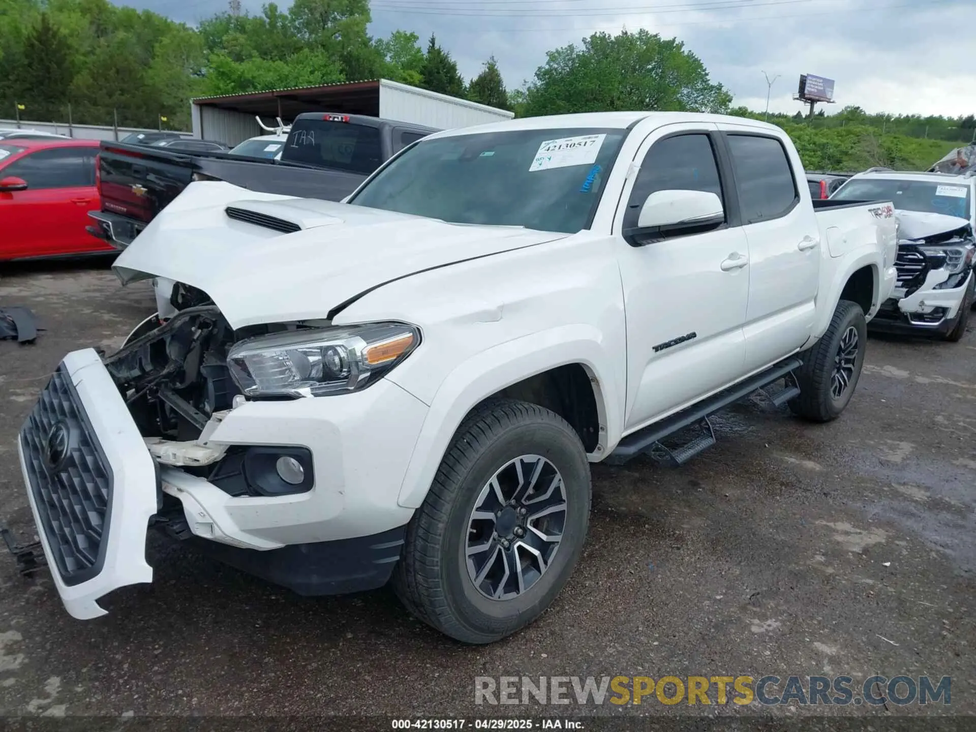 2 Photograph of a damaged car 3TMCZ5AN1LM337904 TOYOTA TACOMA 2020