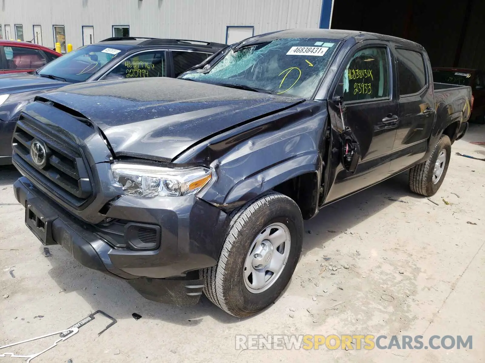 2 Photograph of a damaged car 3TMCZ5AN1LM343296 TOYOTA TACOMA 2020