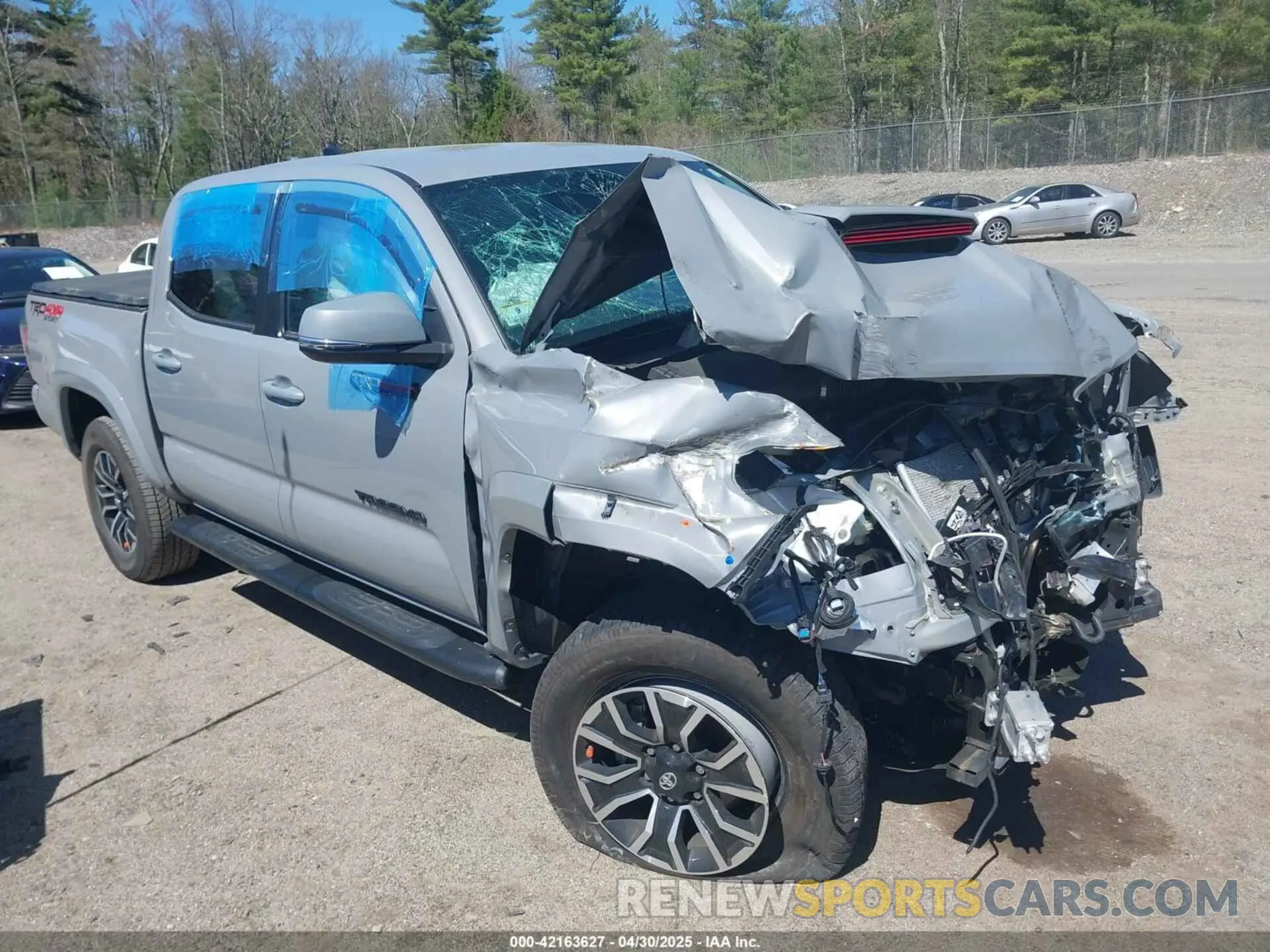 1 Photograph of a damaged car 3TMCZ5AN1LM353102 TOYOTA TACOMA 2020