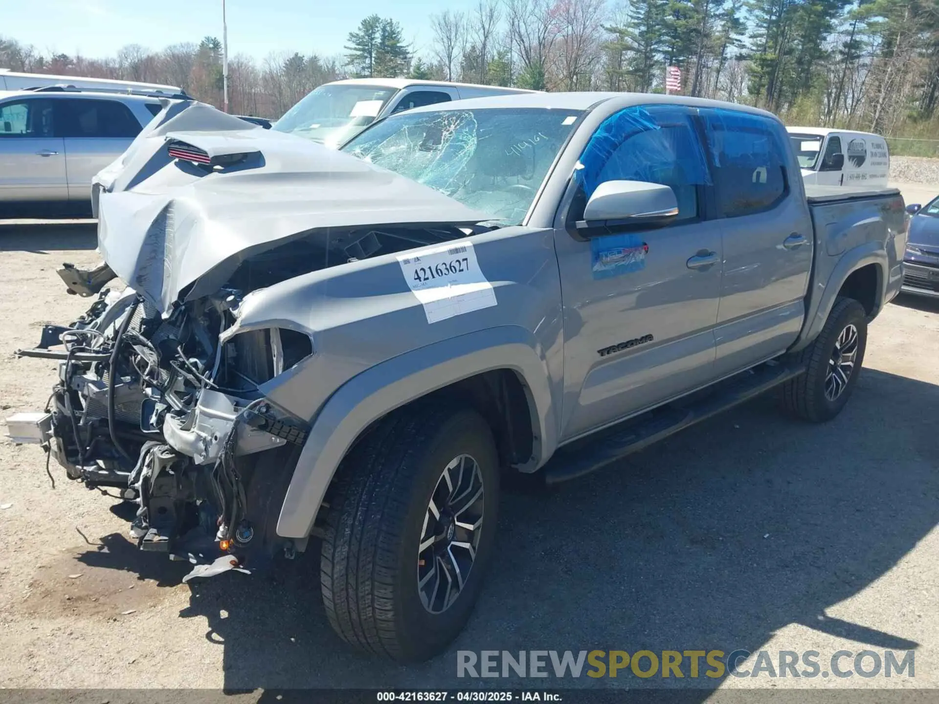 2 Photograph of a damaged car 3TMCZ5AN1LM353102 TOYOTA TACOMA 2020