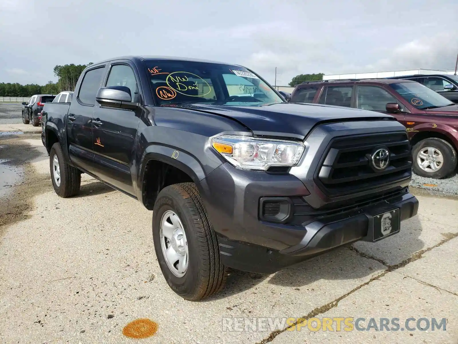 1 Photograph of a damaged car 3TMCZ5AN3LM325687 TOYOTA TACOMA 2020