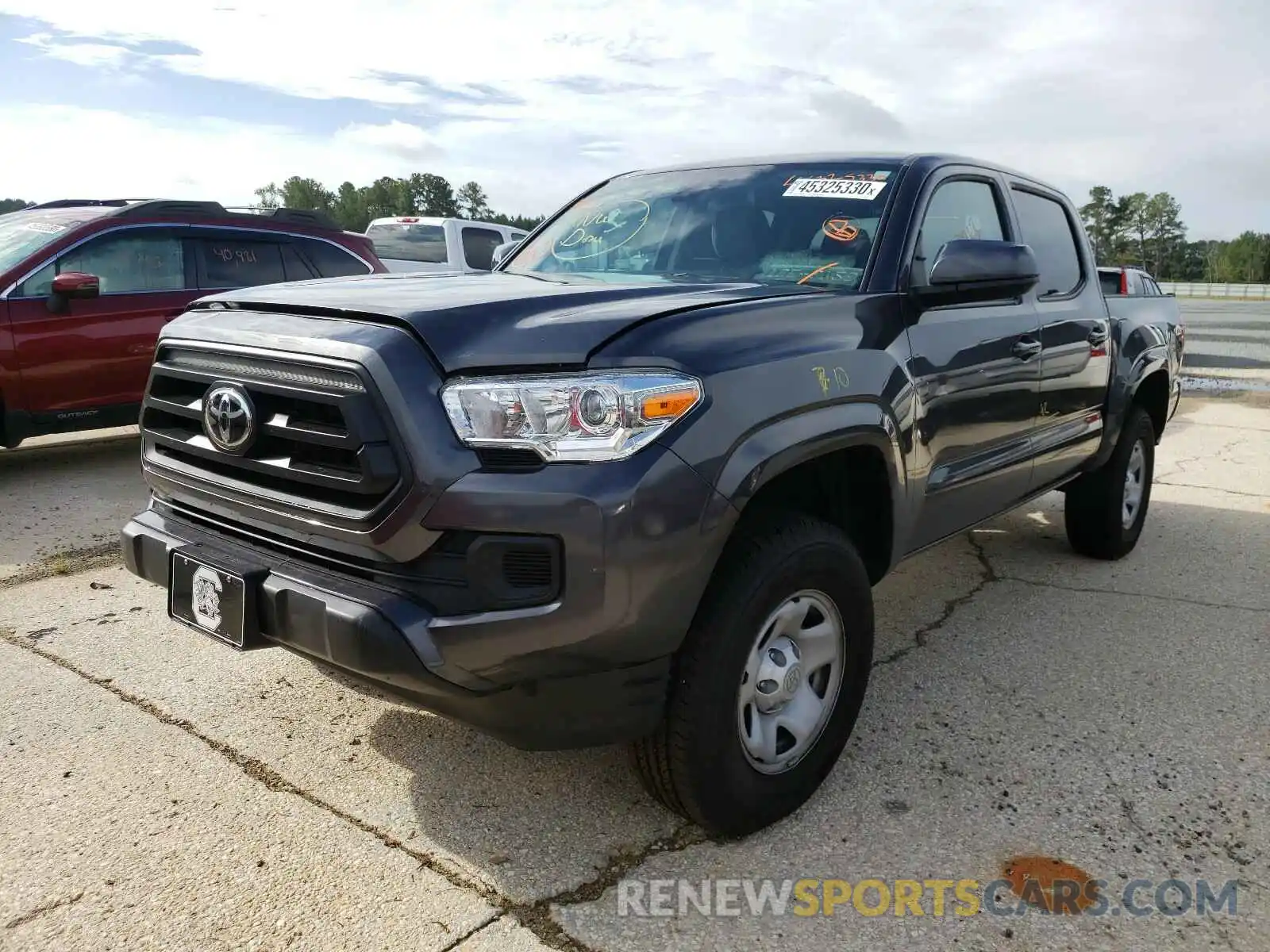 2 Photograph of a damaged car 3TMCZ5AN3LM325687 TOYOTA TACOMA 2020