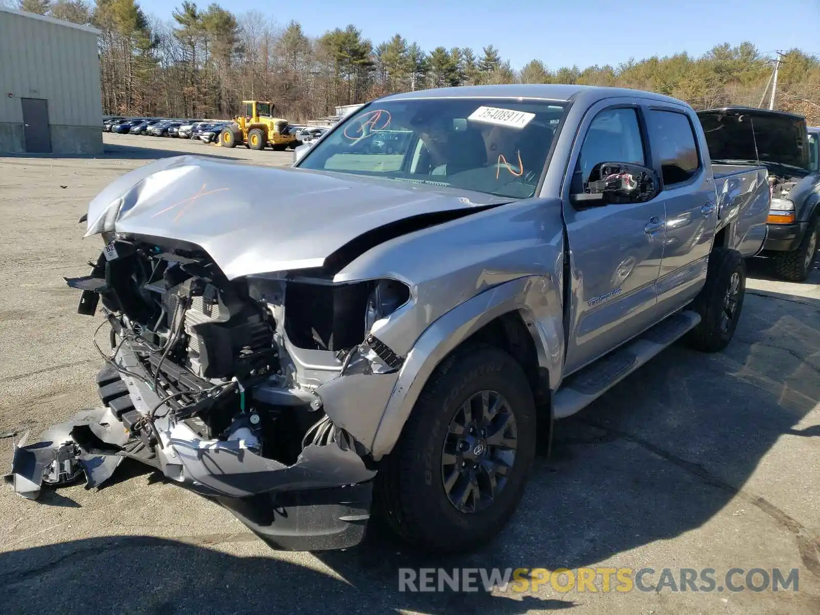 2 Photograph of a damaged car 3TMCZ5AN3LM339458 TOYOTA TACOMA 2020