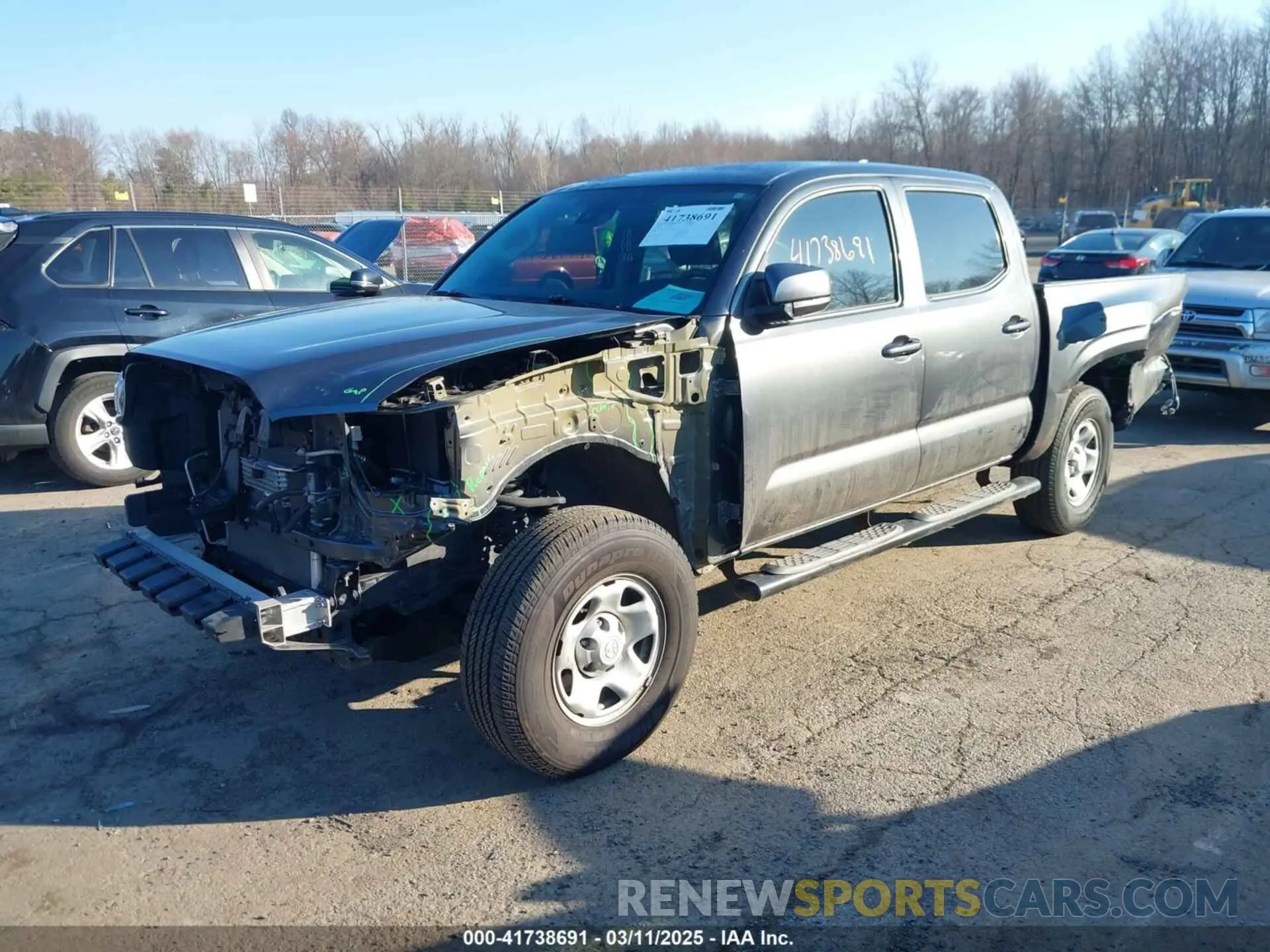 2 Photograph of a damaged car 3TMCZ5AN4LM307814 TOYOTA TACOMA 2020