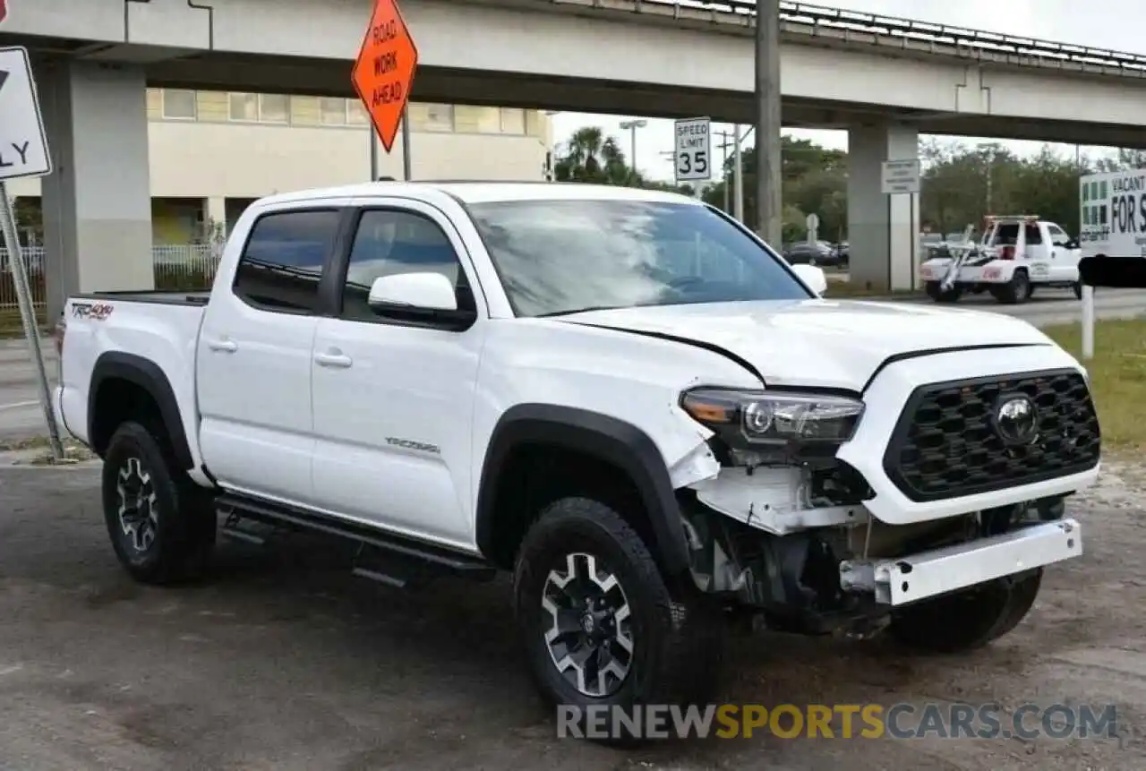 1 Photograph of a damaged car 3TMCZ5AN5LM314612 TOYOTA TACOMA 2020