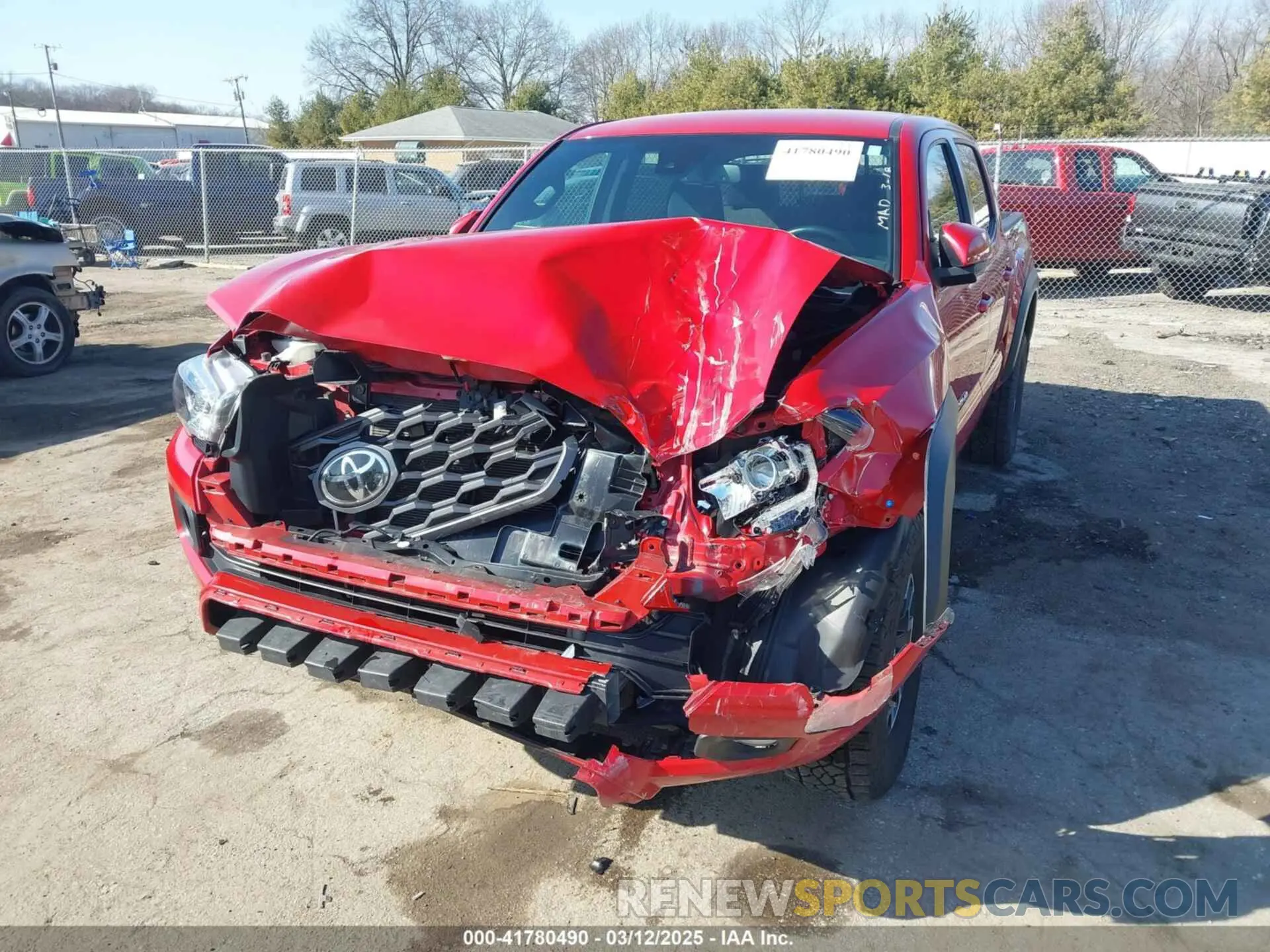 2 Photograph of a damaged car 3TMCZ5AN5LM347979 TOYOTA TACOMA 2020