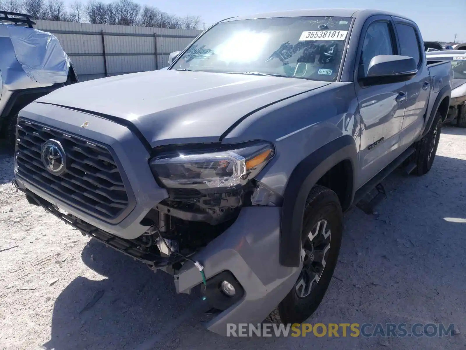 2 Photograph of a damaged car 3TMCZ5AN5LM368055 TOYOTA TACOMA 2020