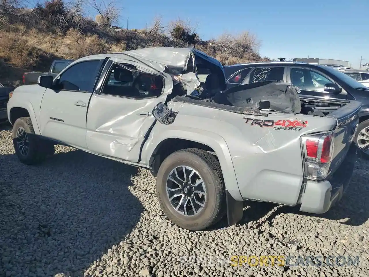 2 Photograph of a damaged car 3TMCZ5AN6LM320077 TOYOTA TACOMA 2020