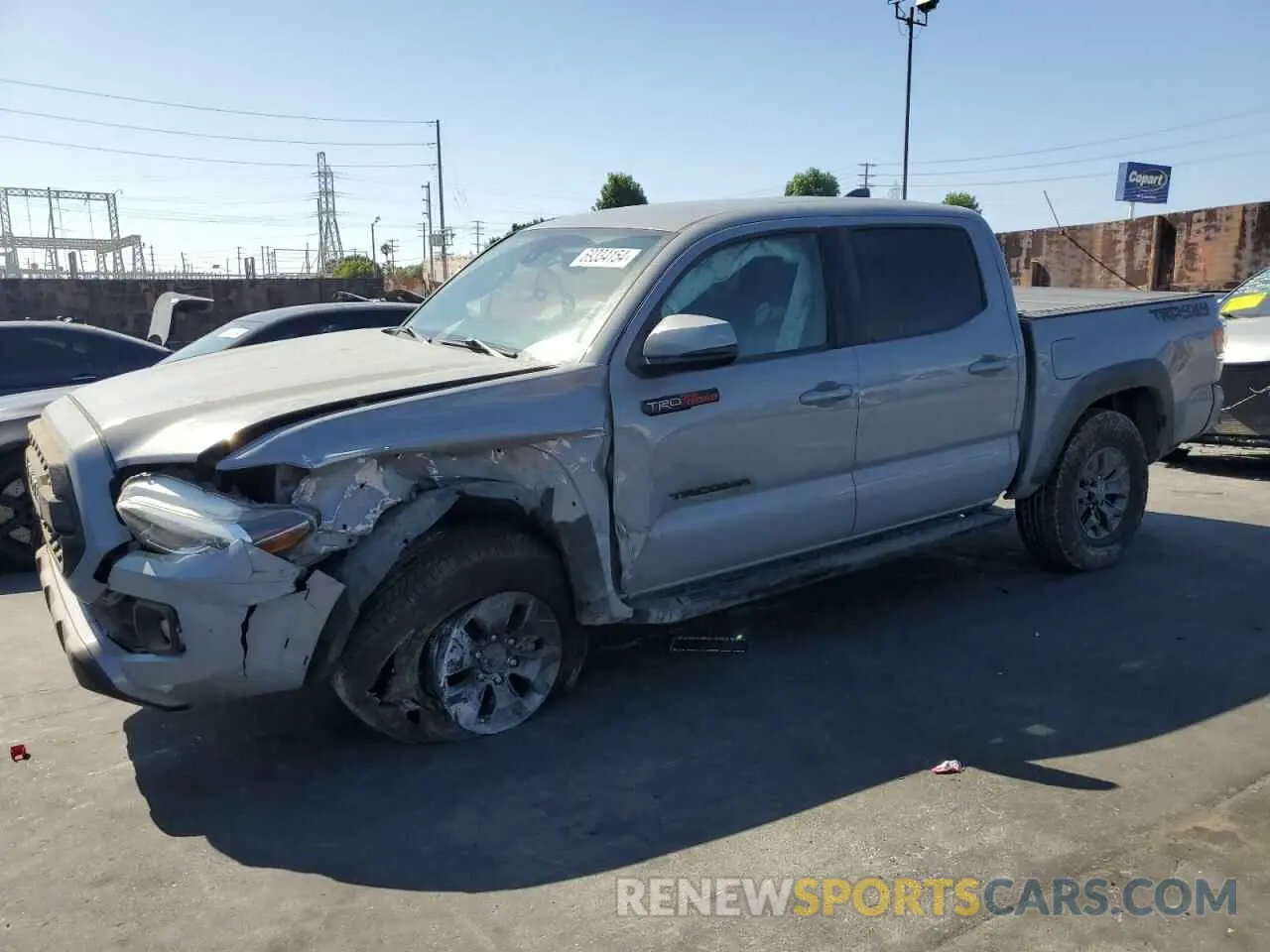 1 Photograph of a damaged car 3TMCZ5AN6LM343939 TOYOTA TACOMA 2020