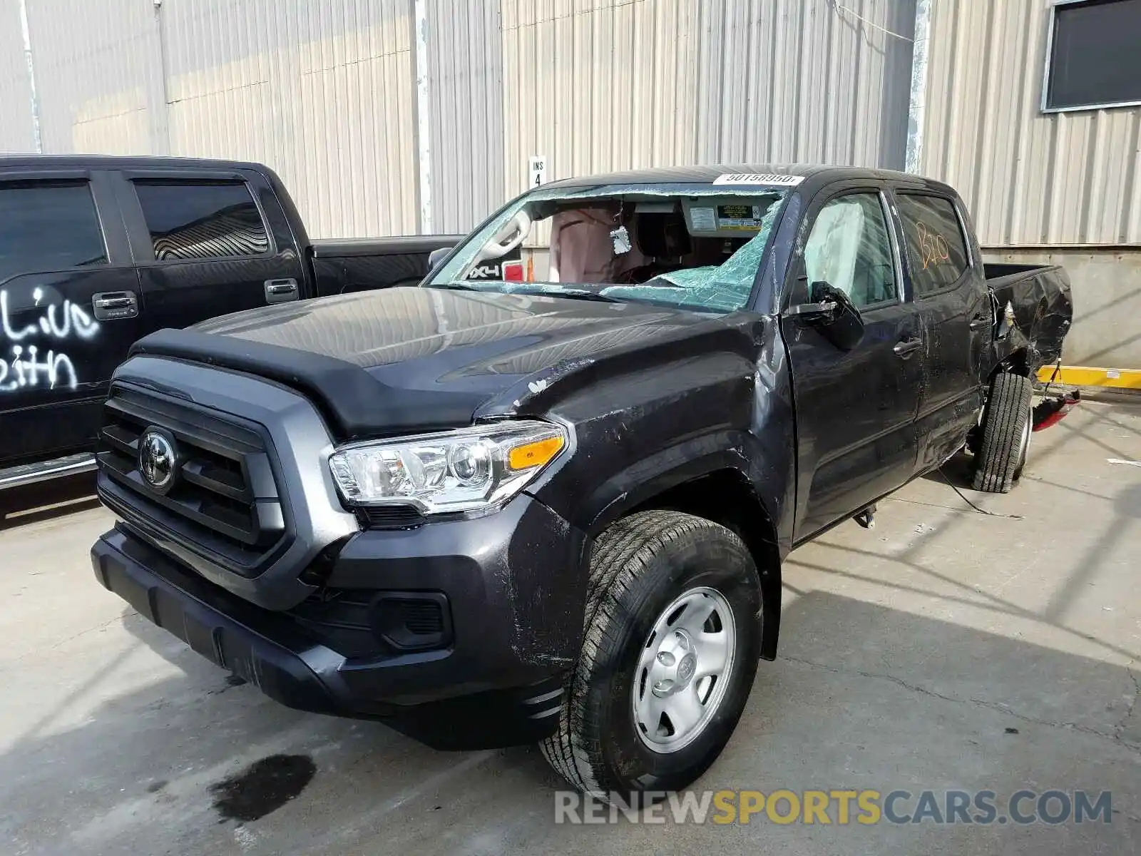 2 Photograph of a damaged car 3TMCZ5AN7LM363195 TOYOTA TACOMA 2020