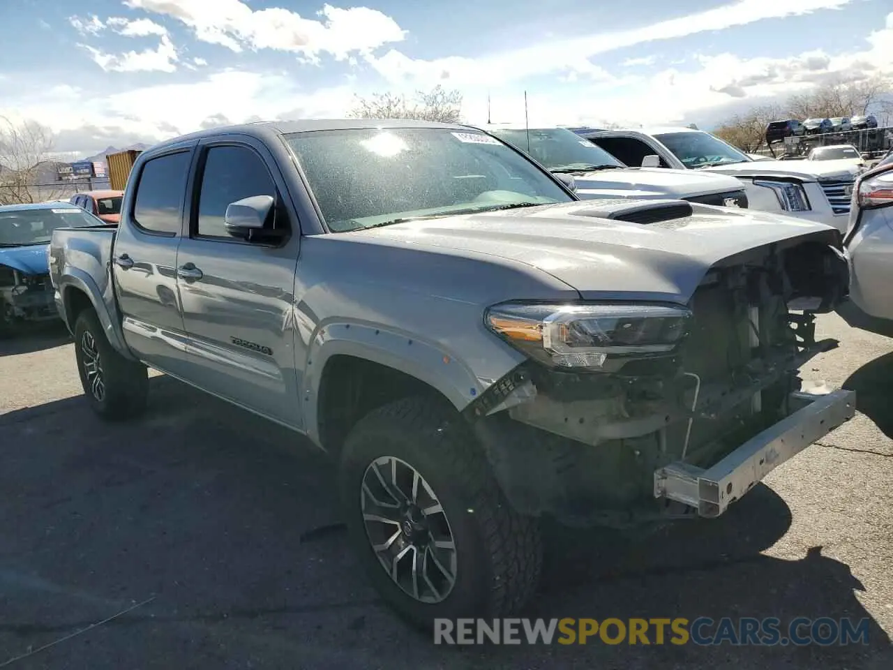 4 Photograph of a damaged car 3TMCZ5AN8LM361150 TOYOTA TACOMA 2020