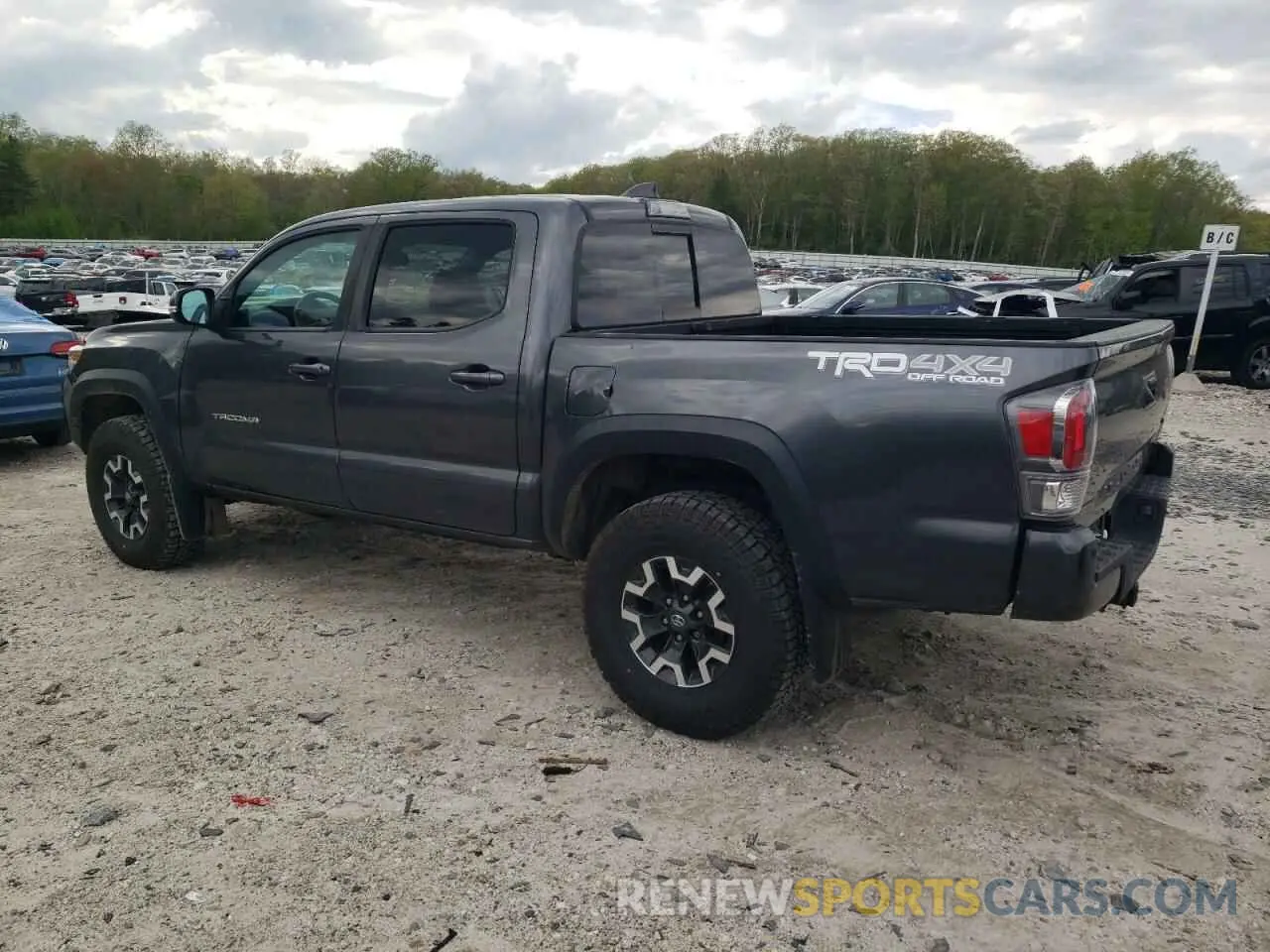 2 Photograph of a damaged car 3TMCZ5AN9LM349427 TOYOTA TACOMA 2020