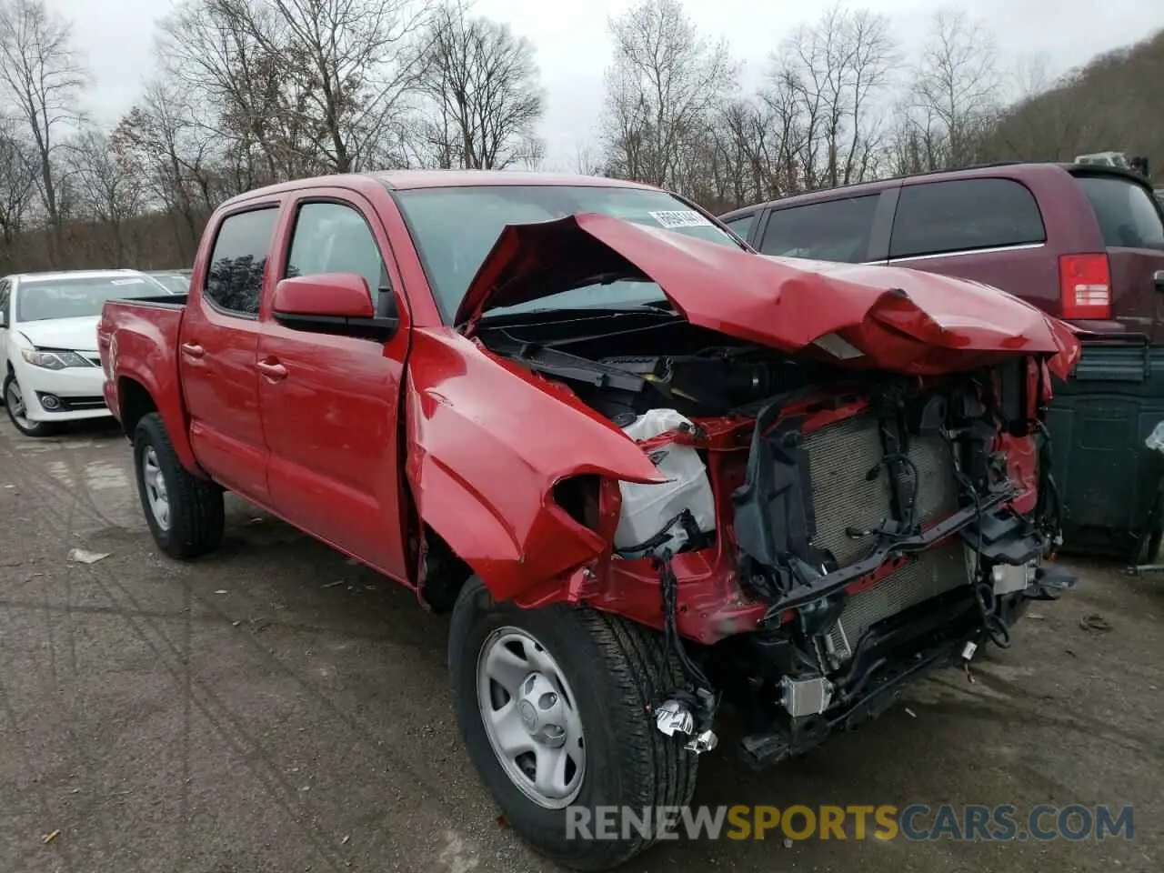 1 Photograph of a damaged car 3TMCZ5AN9LM366776 TOYOTA TACOMA 2020