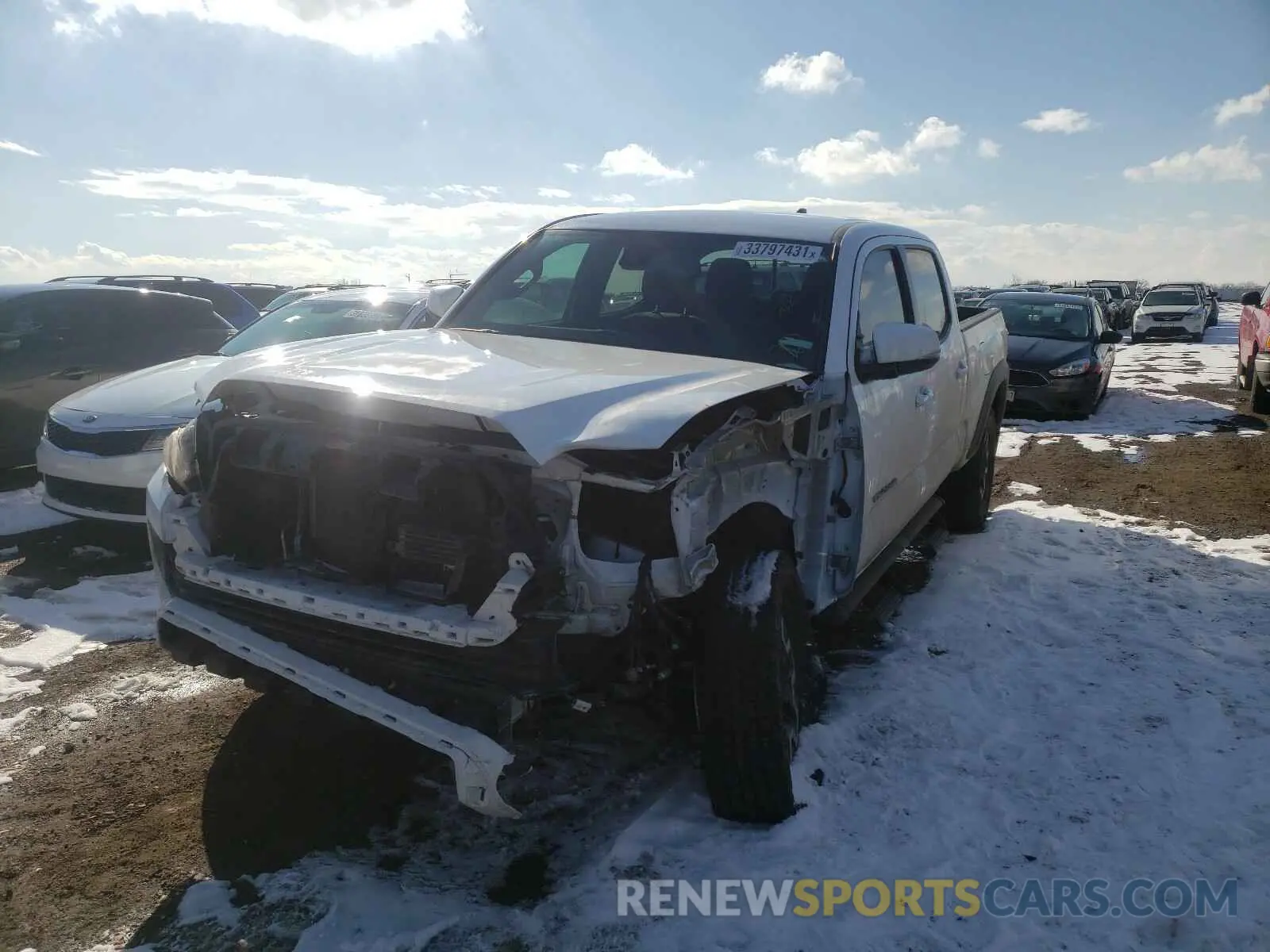 2 Photograph of a damaged car 3TMDZ5BN1LM091648 TOYOTA TACOMA 2020