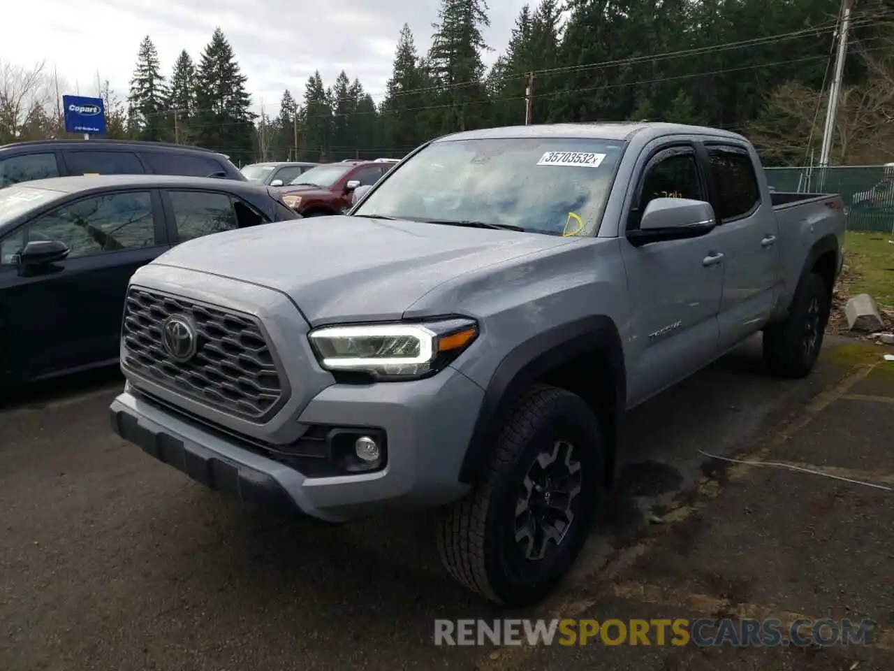 2 Photograph of a damaged car 3TMDZ5BN7LM082503 TOYOTA TACOMA 2020