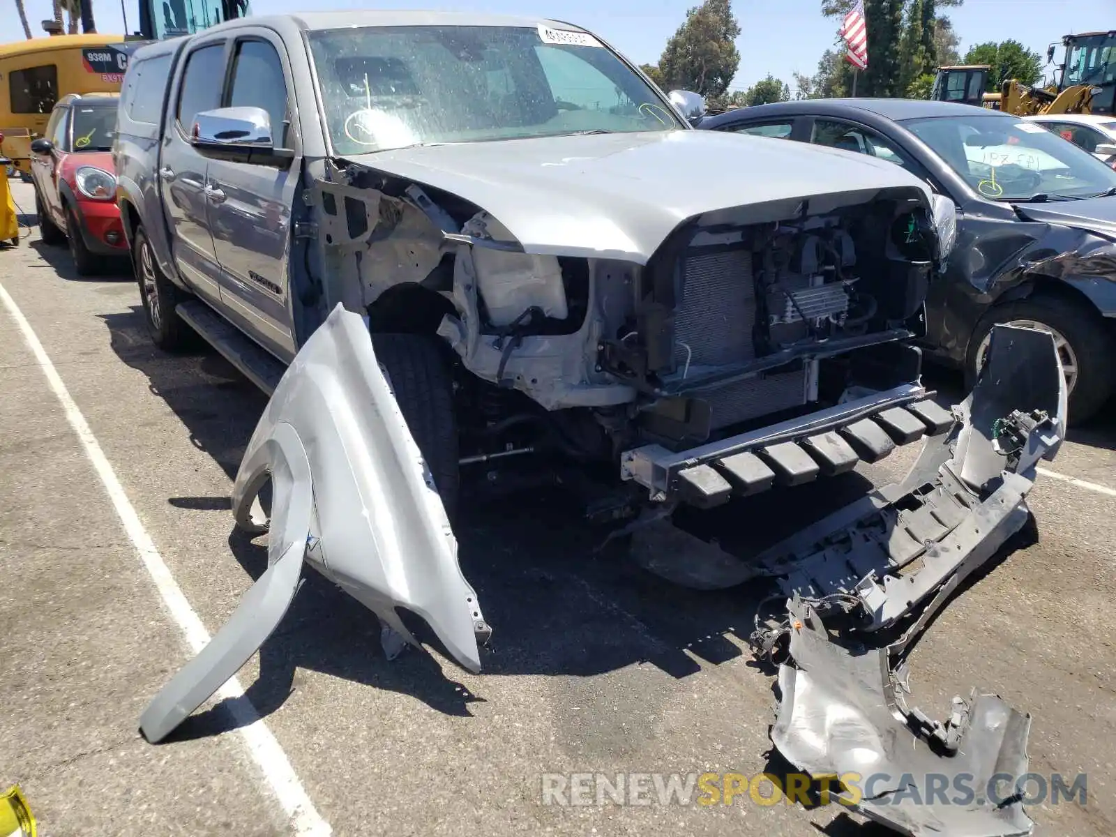 1 Photograph of a damaged car 3TMGZ5AN3LM307353 TOYOTA TACOMA 2020