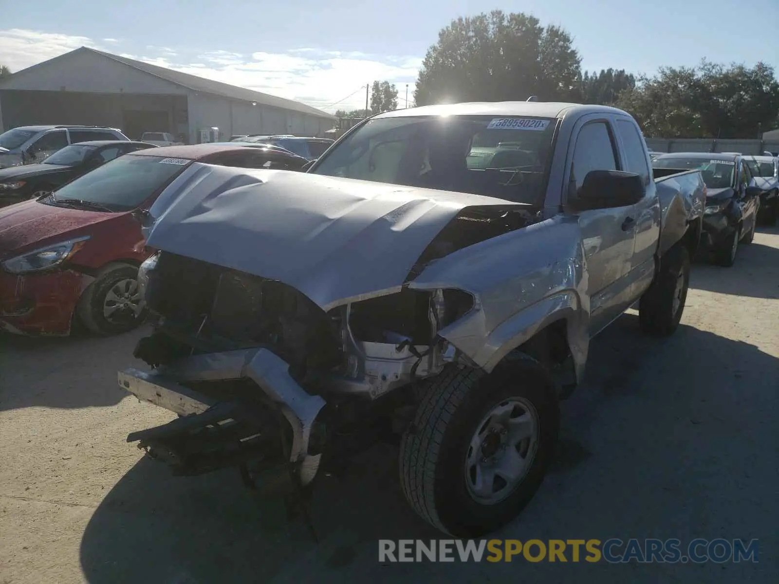 2 Photograph of a damaged car 3TYRX5GN4LT003118 TOYOTA TACOMA 2020