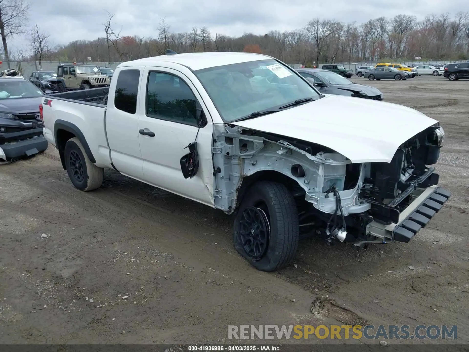 1 Photograph of a damaged car 3TYSX5EN5LT001592 TOYOTA TACOMA 2020