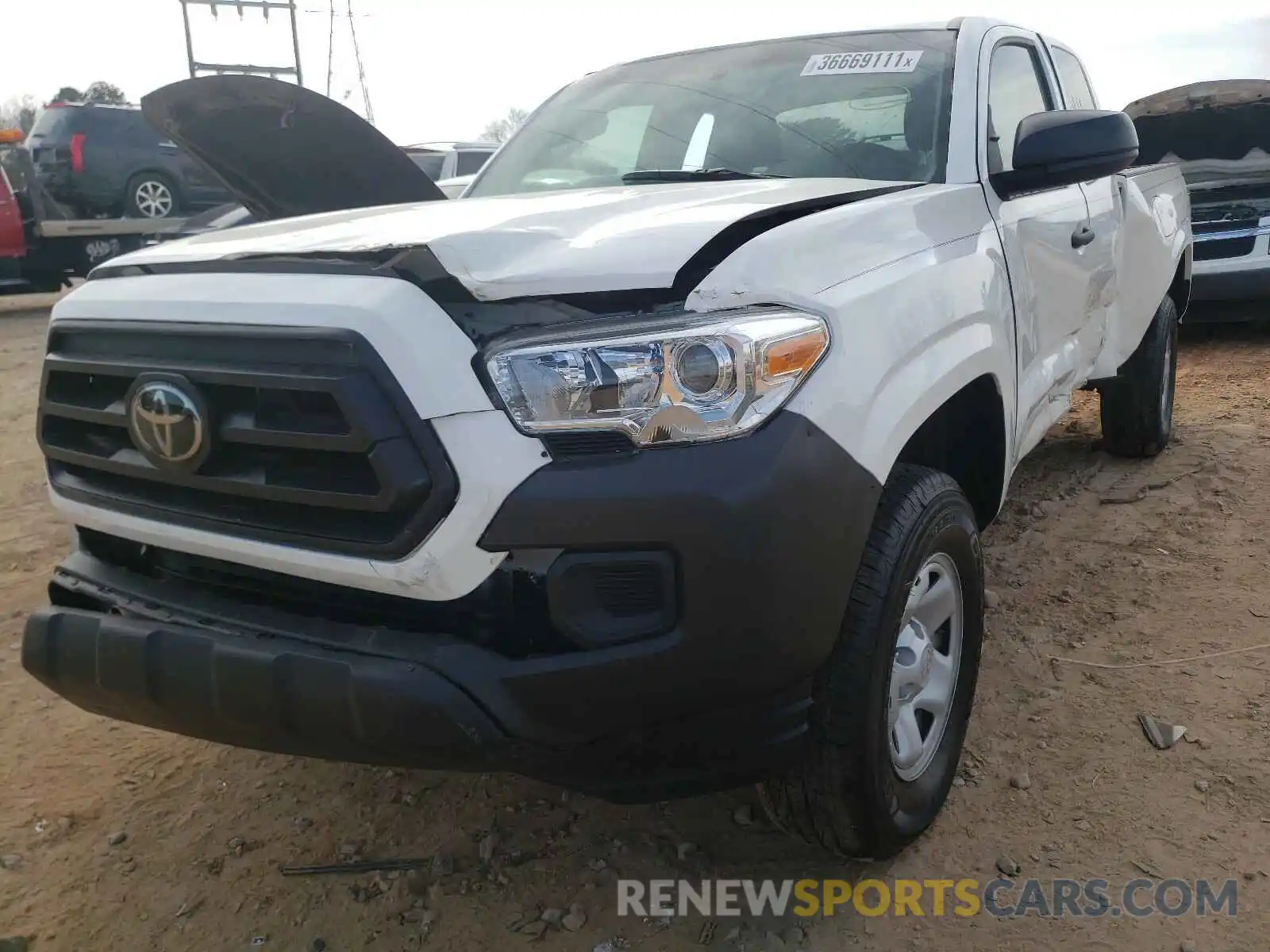 2 Photograph of a damaged car 3TYSX5ENXLT002642 TOYOTA TACOMA 2020