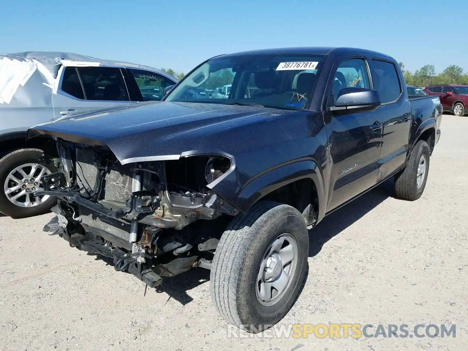 2 Photograph of a damaged car 5TFAX5GN1LX172855 TOYOTA TACOMA 2020