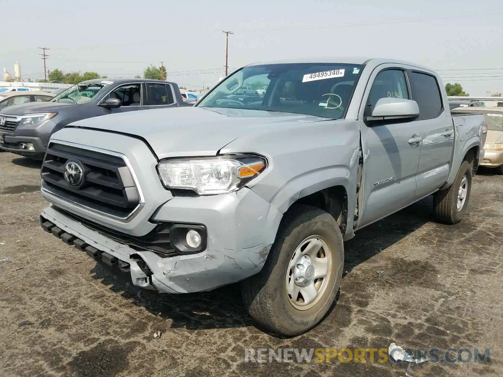 2 Photograph of a damaged car 5TFAX5GN1LX176369 TOYOTA TACOMA 2020