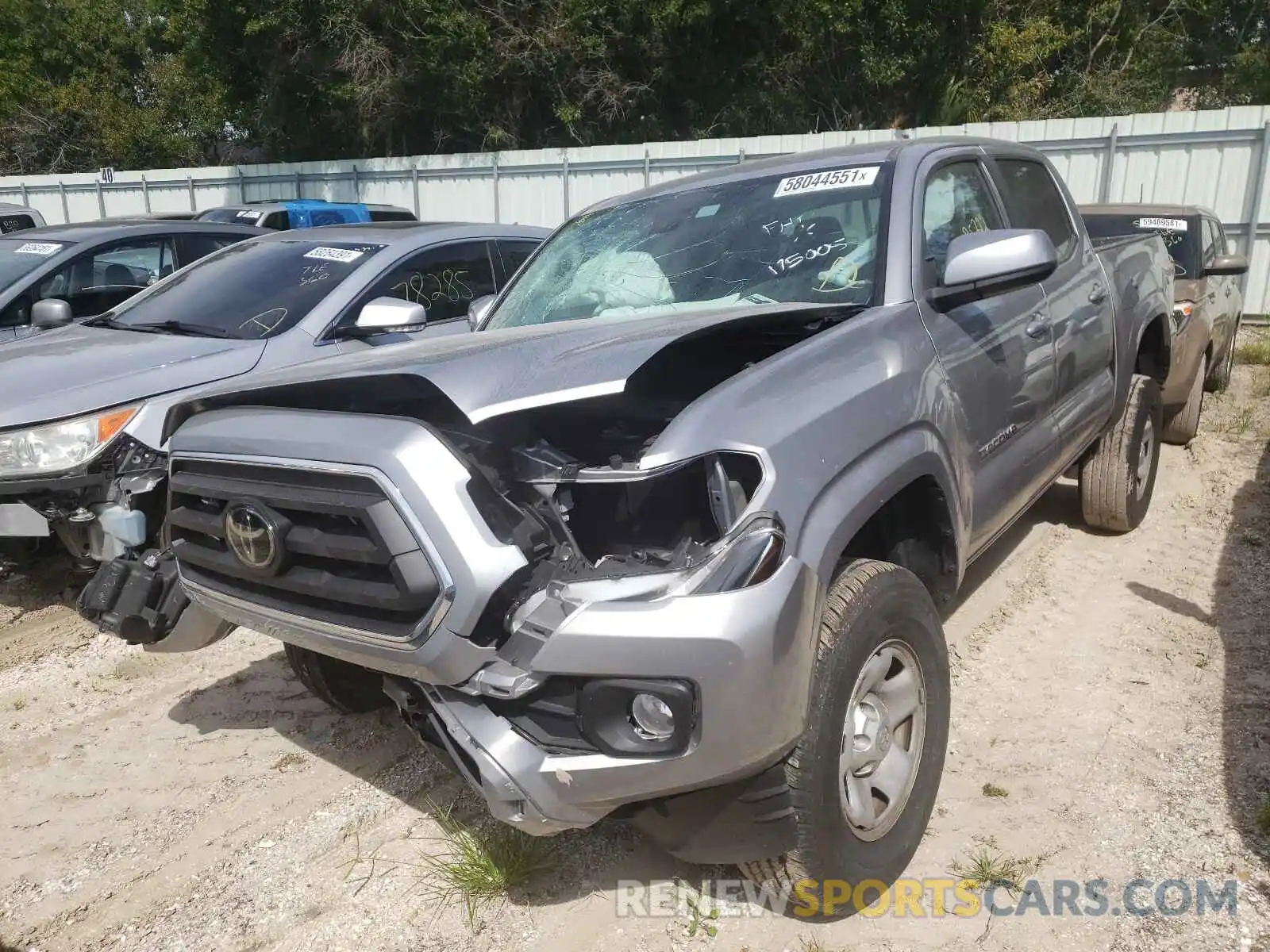 2 Photograph of a damaged car 5TFAX5GN2LX175005 TOYOTA TACOMA 2020