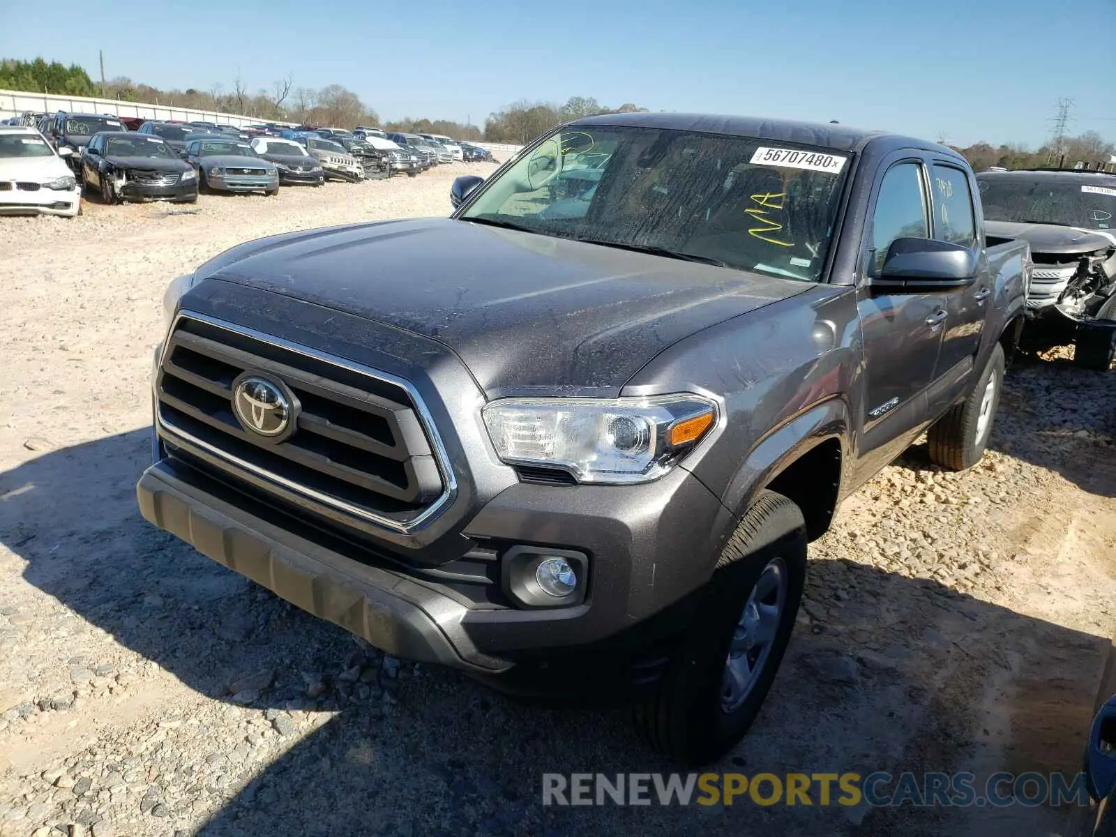 2 Photograph of a damaged car 5TFAX5GN3LX175501 TOYOTA TACOMA 2020